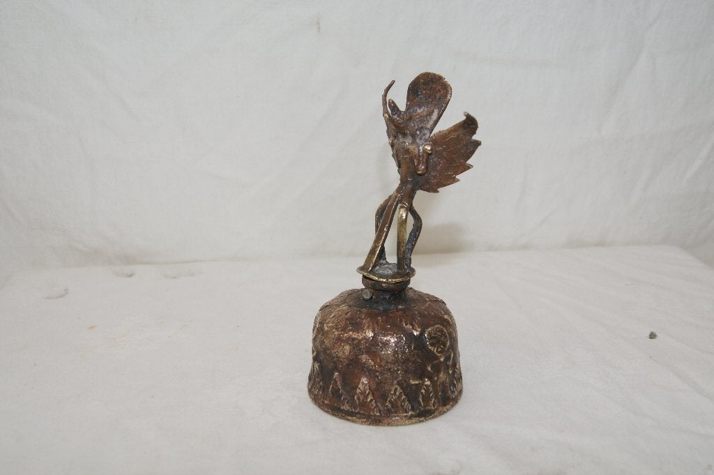 Garuda tafelbel  mythologisch wezen, Ophalen of Verzenden, Brons, Beeld