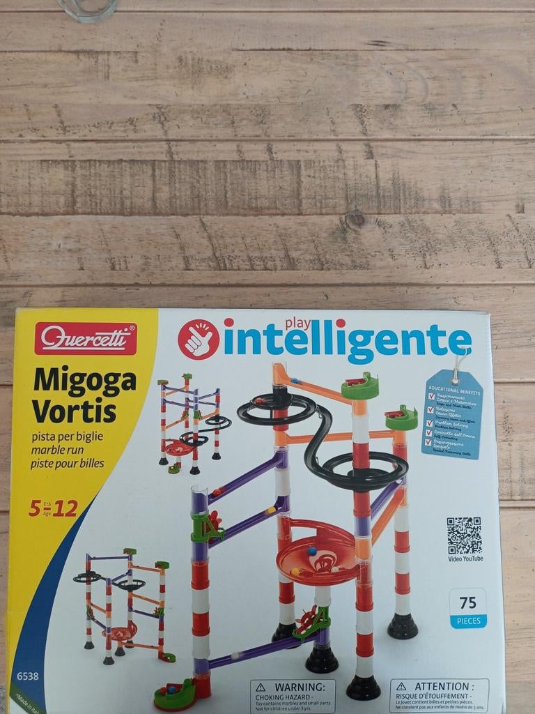 Quercetti Migoga Vortis knikkerbaan - 75 onderdelen, Kinderen en Baby's, Speelgoed | Educatief en Creatief, Ophalen, Zo goed als nieuw