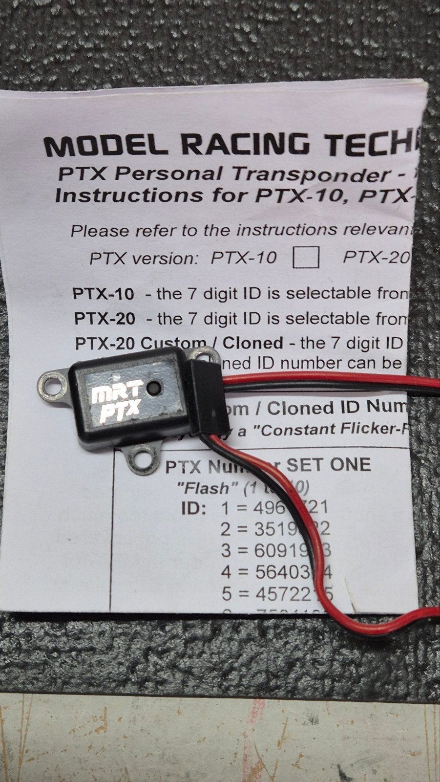 MRT PTX-20 Custom Transponder voor Model Racing, Ophalen of Verzenden, Gebruikt