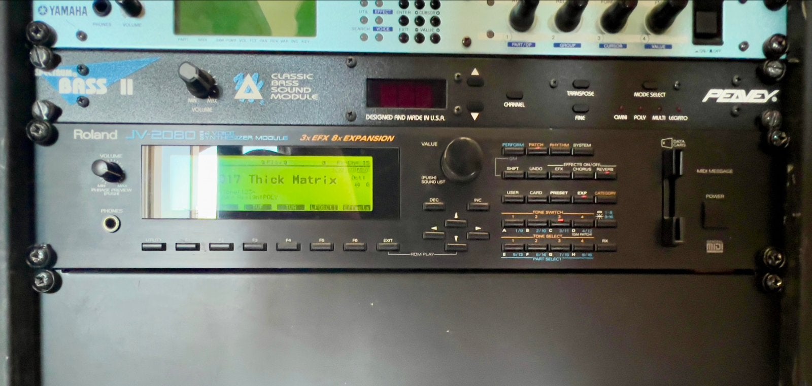 Roland JV-2080 +8 kaarten, Gebruikt, Roland, Met midi-aansluiting, Overige aantallen
