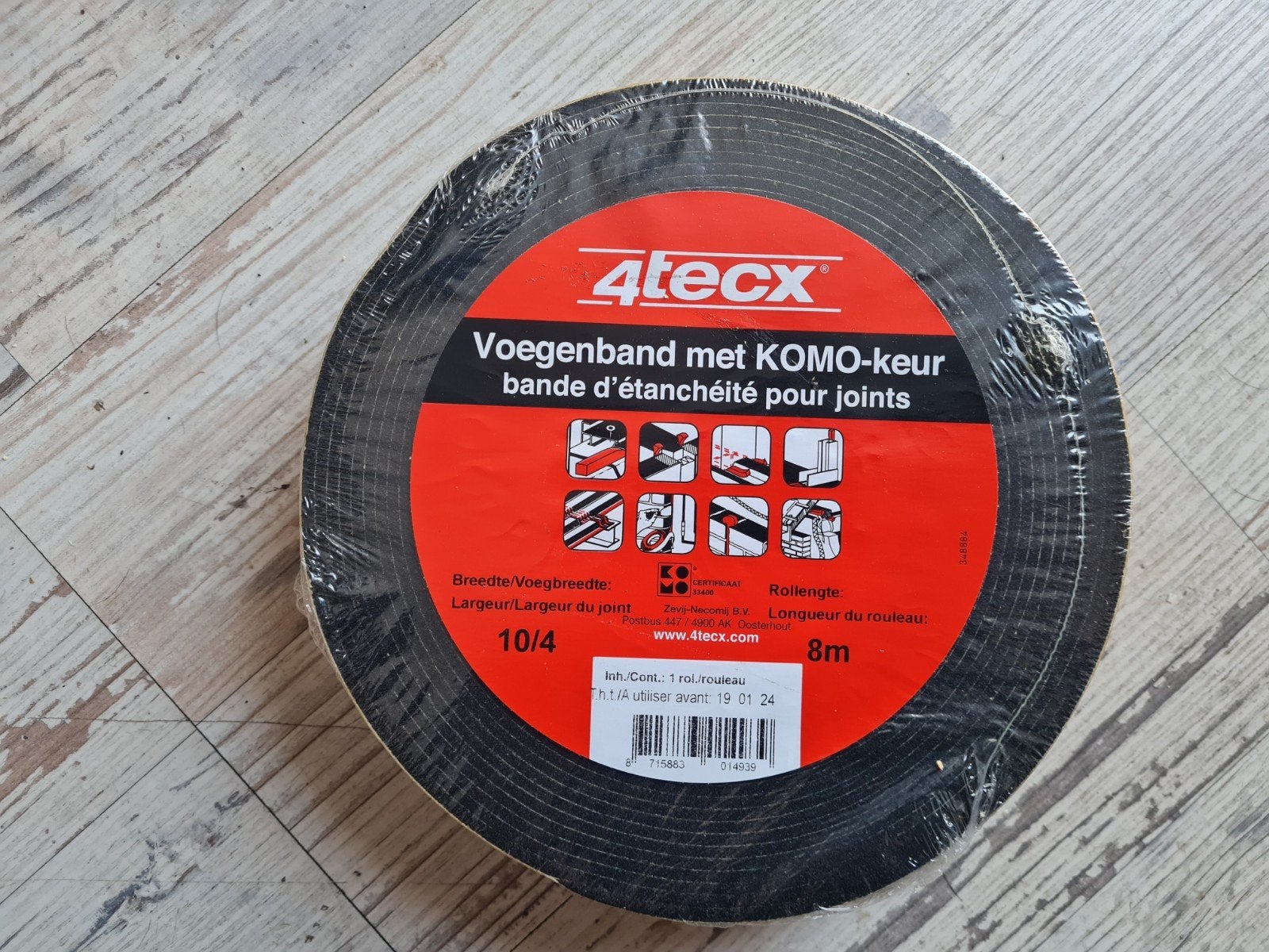 4x voegband 1 cm x 8 meter, Doe-het-zelf en Verbouw, Overige materialen, Nieuw, Minder dan 5 m², Ophalen