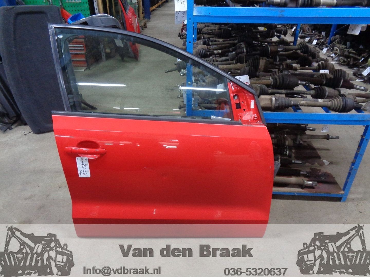 Volkswagen Polo 5 drs 2009-2014 Deur rechts voorzijde (Schad, Auto-onderdelen, Gebruikt, -, Herkomst onderdeel bekend, -