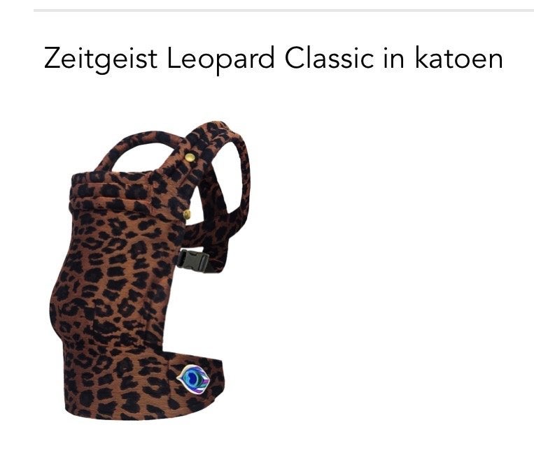 Artipoppe Zeitgeist Leopard Classic Draagzak, Overige merken, Buik of Rug, Ophalen of Verzenden, Zo goed als nieuw