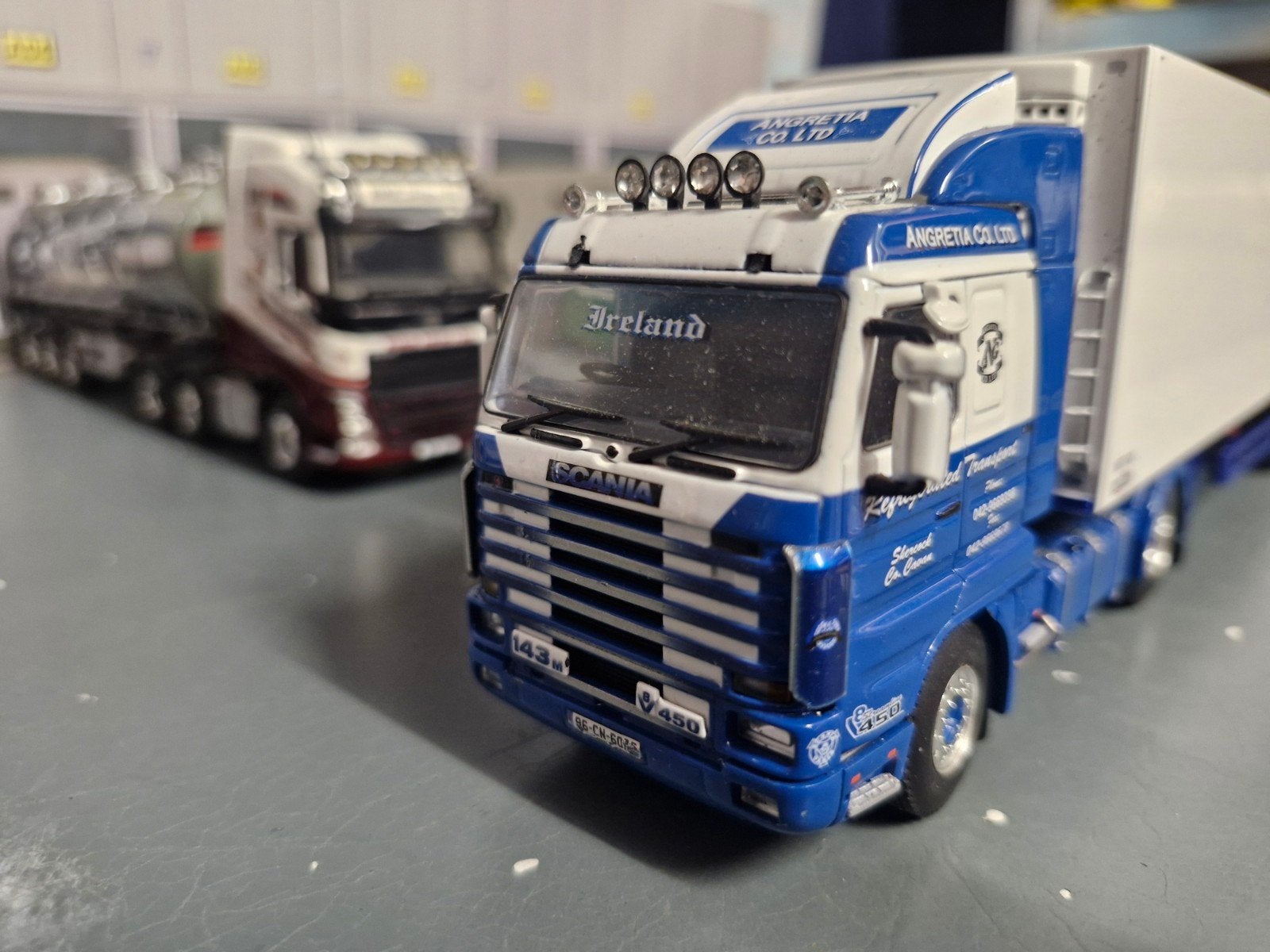 scania 143M met koeltrailer wsi, Ophalen of Verzenden, Zo goed als nieuw, Bus of Vrachtwagen, Wsi