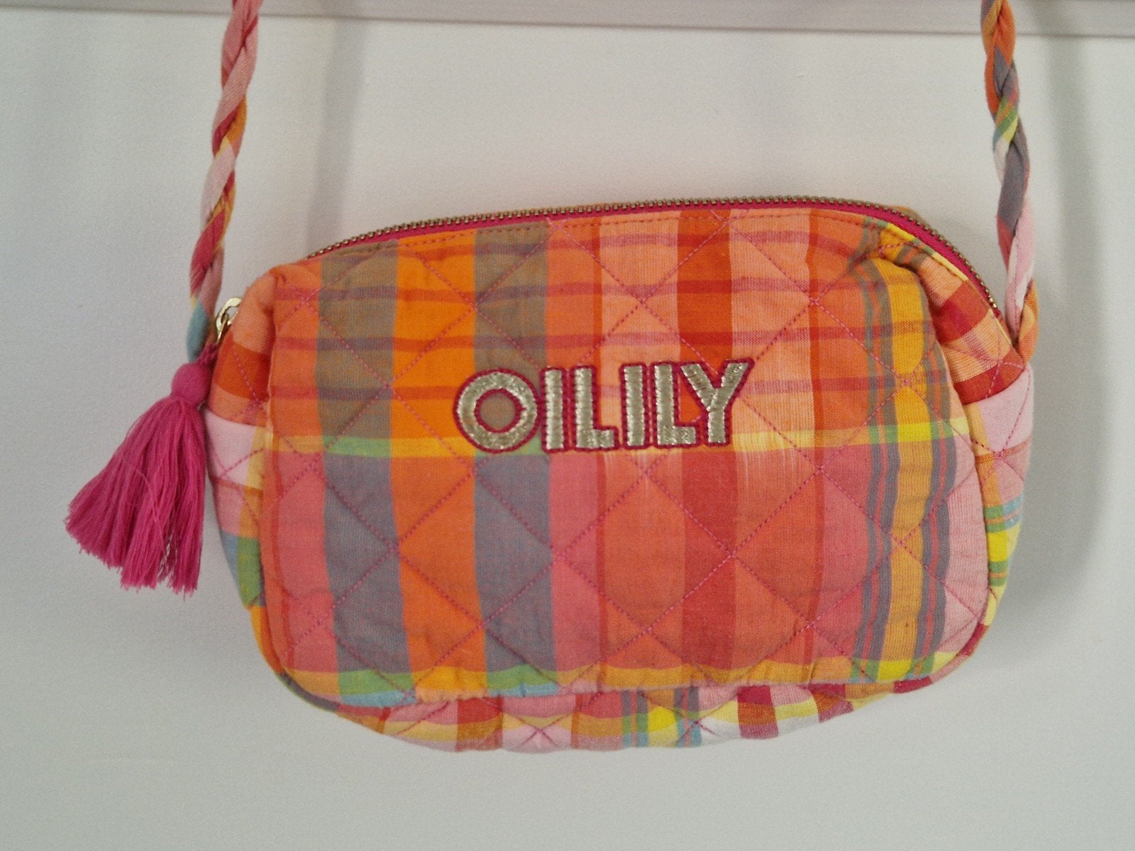 Oilily Schoudertasje geruit - NIEUW, Ophalen of Verzenden, Nieuw, Roze, Schoudertasje