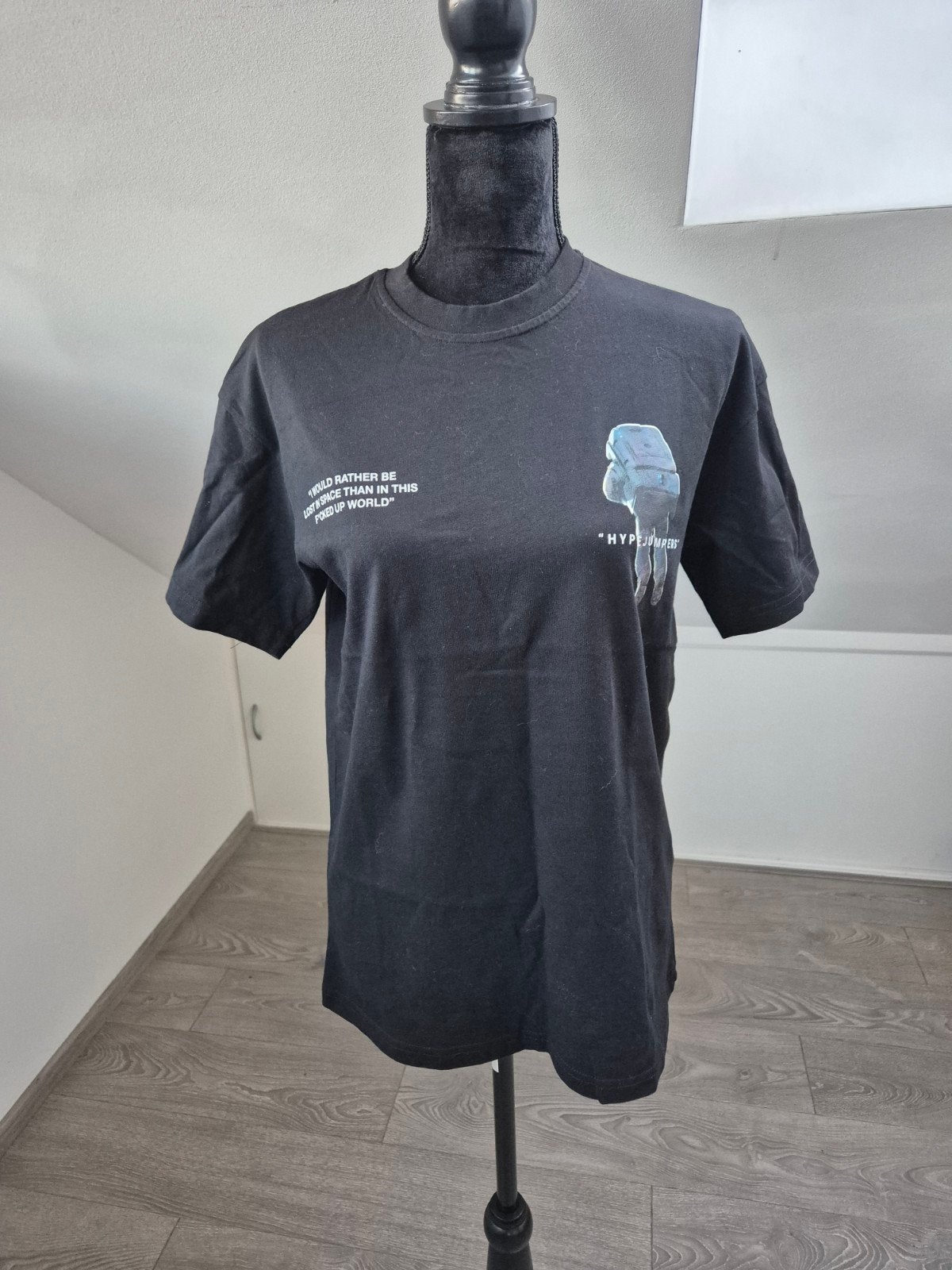 Hypejumper tshirt. Maat 36, Hypejumpers, Verzenden, Zwart, Zo goed als nieuw