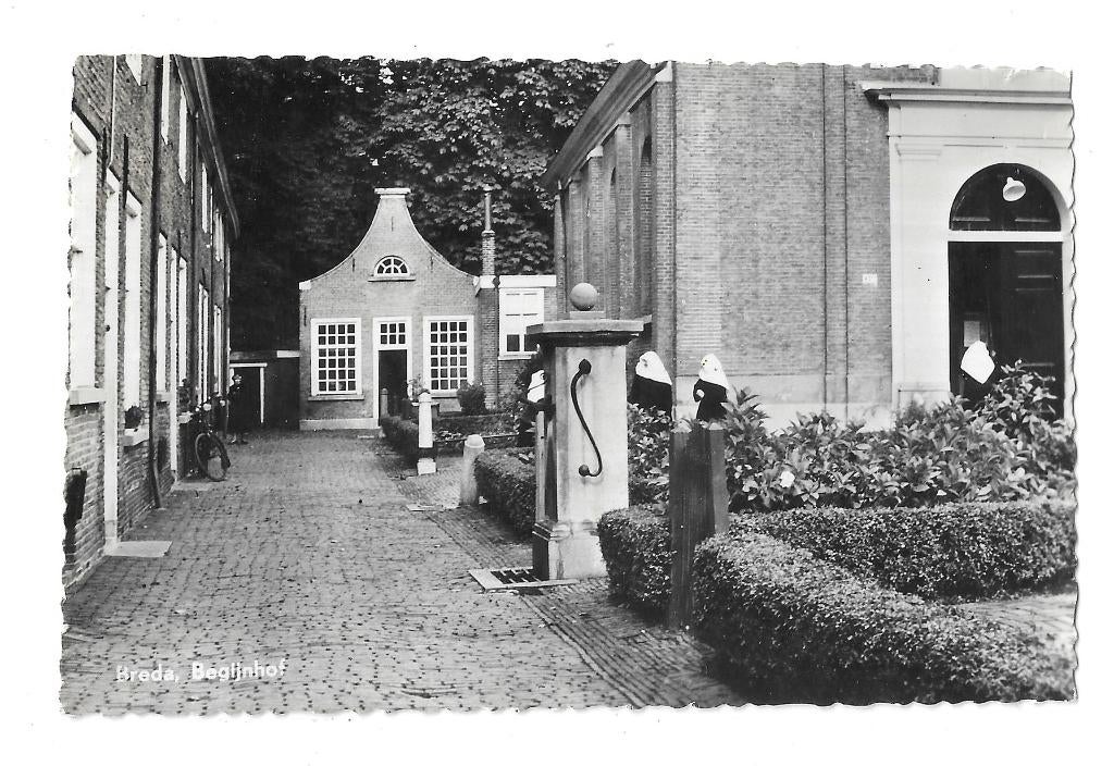 AK Breda - Begijnhof, Verzenden, 1940 tot 1960, Gelopen, Noord-Brabant