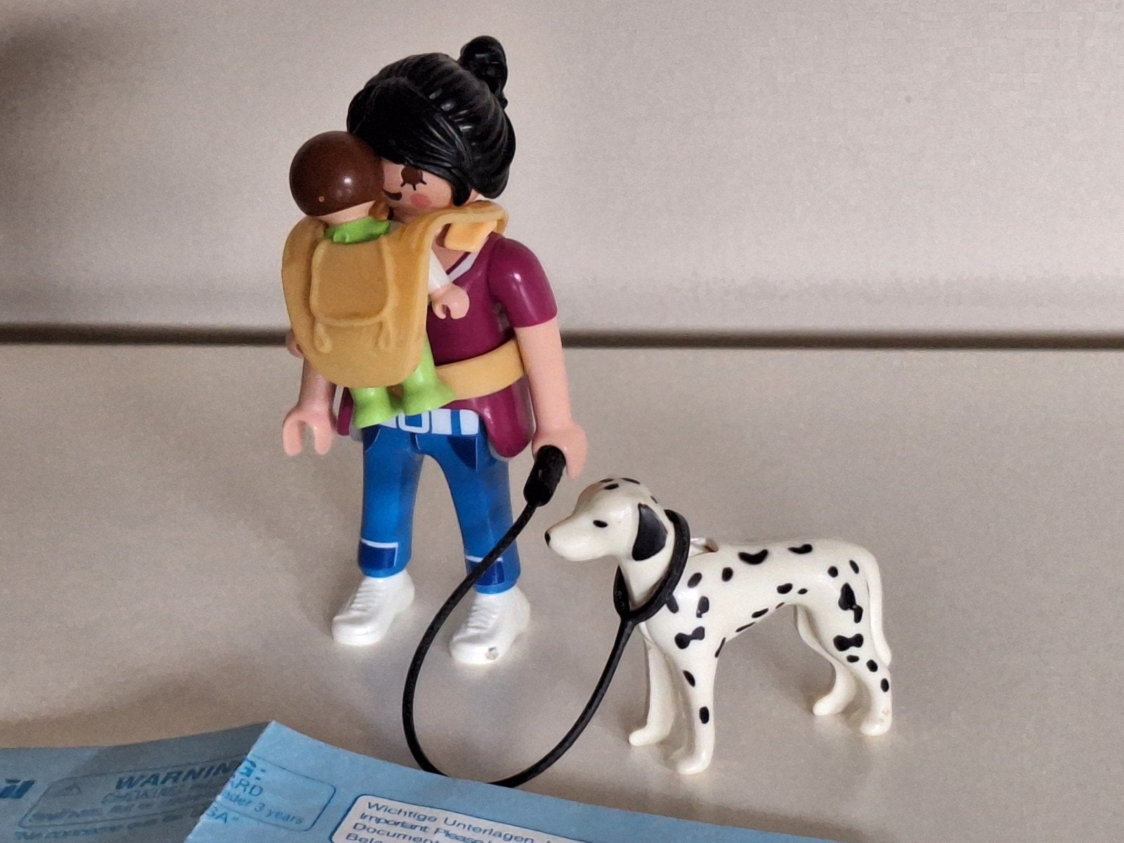 Playmobil 70154 Moeder met baby en hond - compleet, Ophalen of Verzenden, Zo goed als nieuw, Complete set