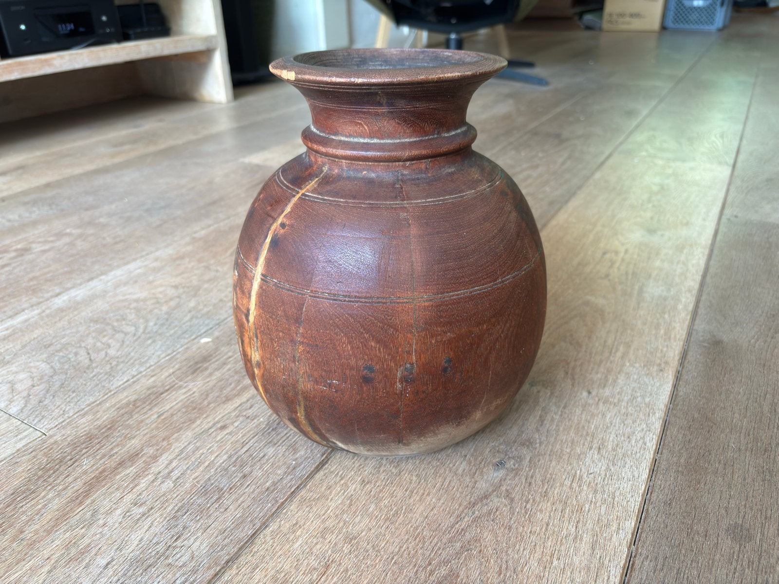 Antieke Houten Pot - Rustieke Decoratie, Antiek en Kunst, Antiek | Vazen, Ophalen