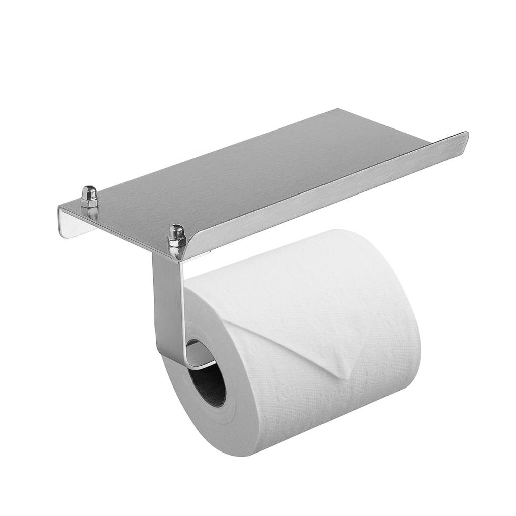 NIEUW! 2x toiletrolhouders - rvs zilver, Ophalen of Verzenden, Zo goed als nieuw, Grijs