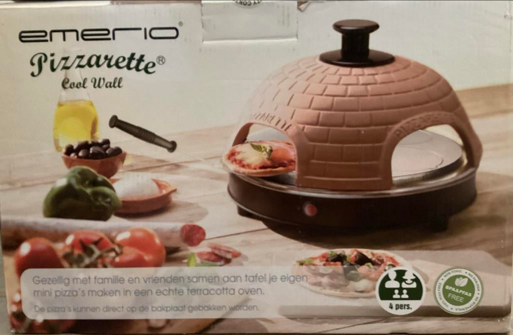 Emerio Pizzarette Mini Pizza Oven 4 personen, Ophalen, Minder dan 45 cm, Overige merken, Pizzaoven