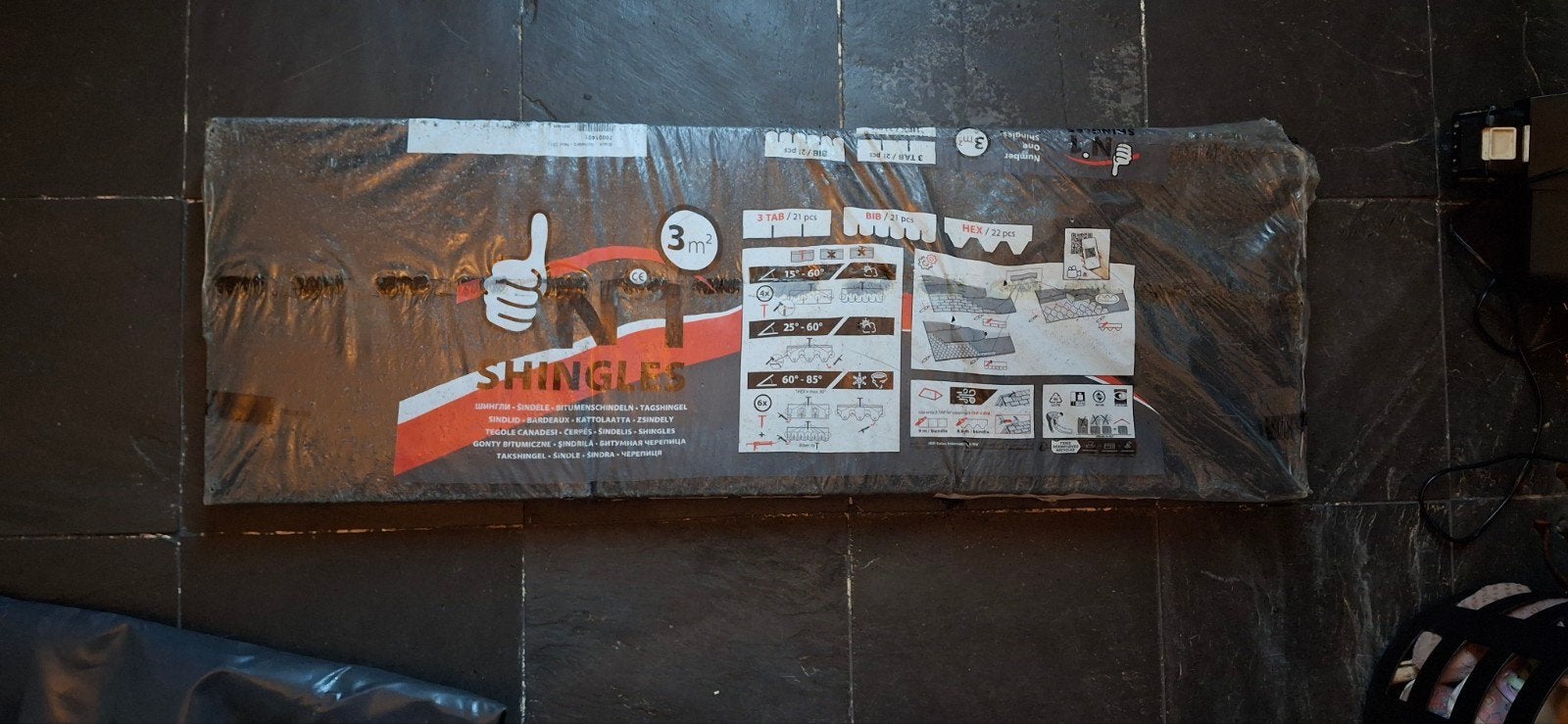 Nieuw pak Iko no1 dakshingles recht zwart, Doe-het-zelf en Verbouw, Dakpannen en Dakbedekking, Ophalen, Overige materialen, Zwart