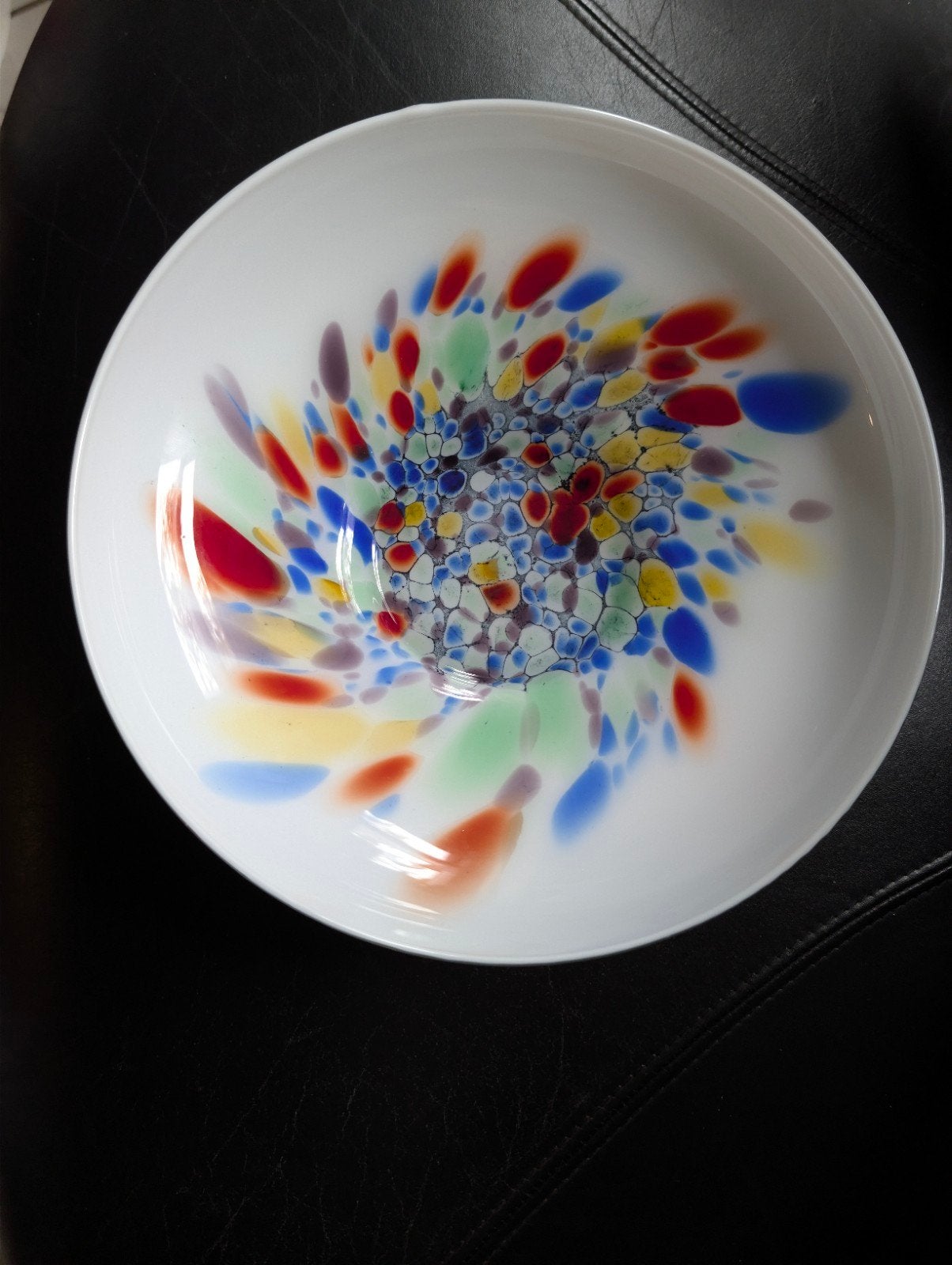 Richartz Art Collection Opaalglazen Schaal - Murrina Stijl, Antiek en Kunst, Ophalen of Verzenden