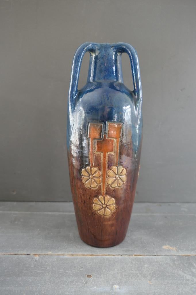 Art Deco vaas Belgisch aardewerk, Antiek en Kunst, Verzenden