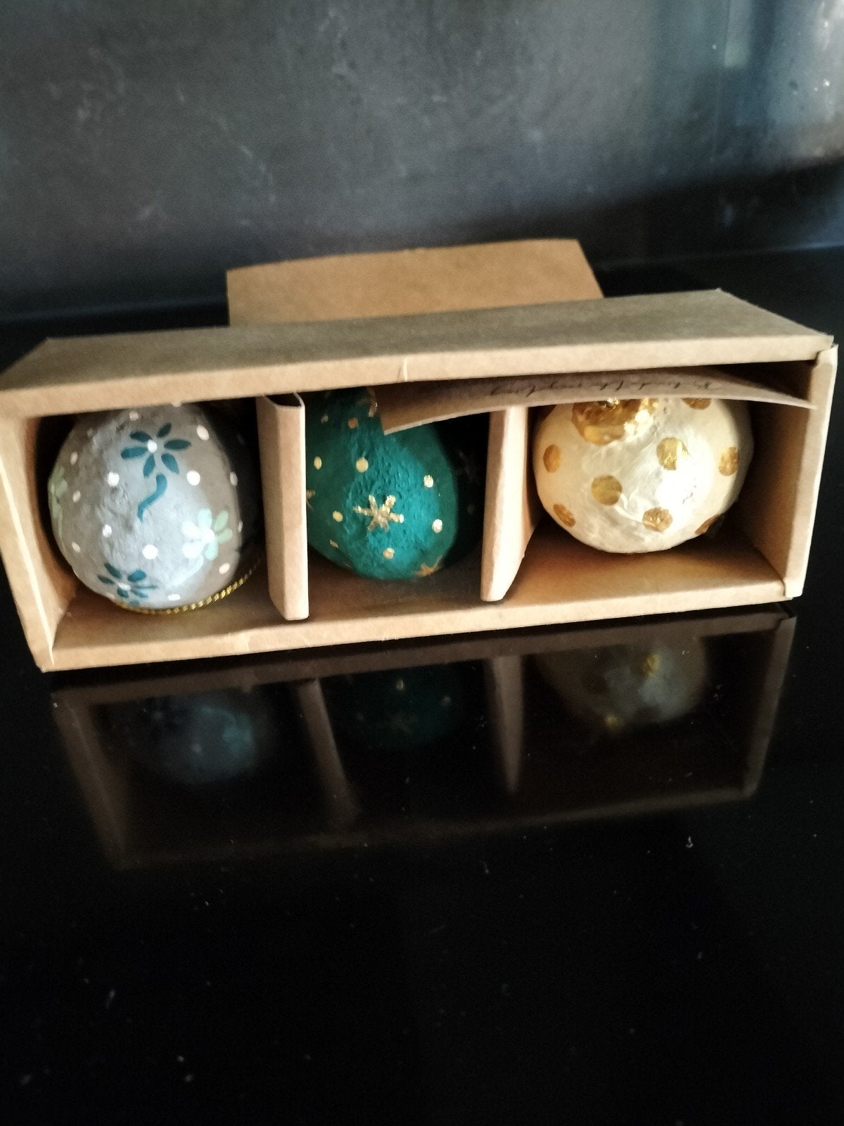 Drie prachtige kerstballen in originele verpakking, Diversen, Verzenden, Nieuw