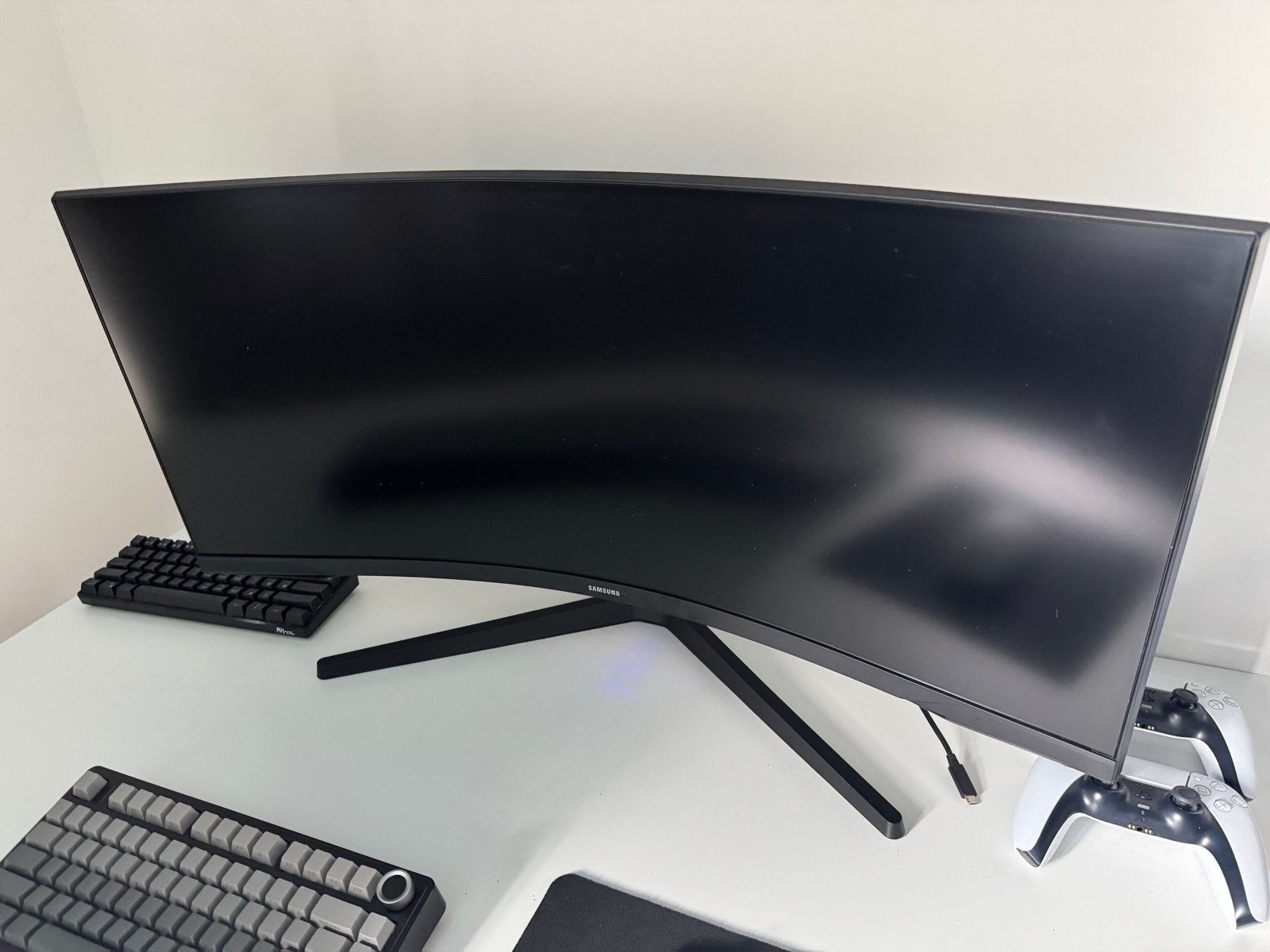 Samsung C34G55TWWP 34 inch Curved Gaming Monitor, 32 inch, Curved, VA, Zo goed als nieuw