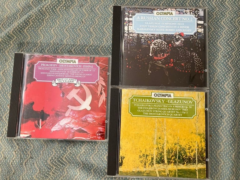 Olympia CD's: Prokofiev, Shostakovich, Tchaikovsky, Glazunov, Ophalen, Zo goed als nieuw, Romantiek, Orkest of Ballet