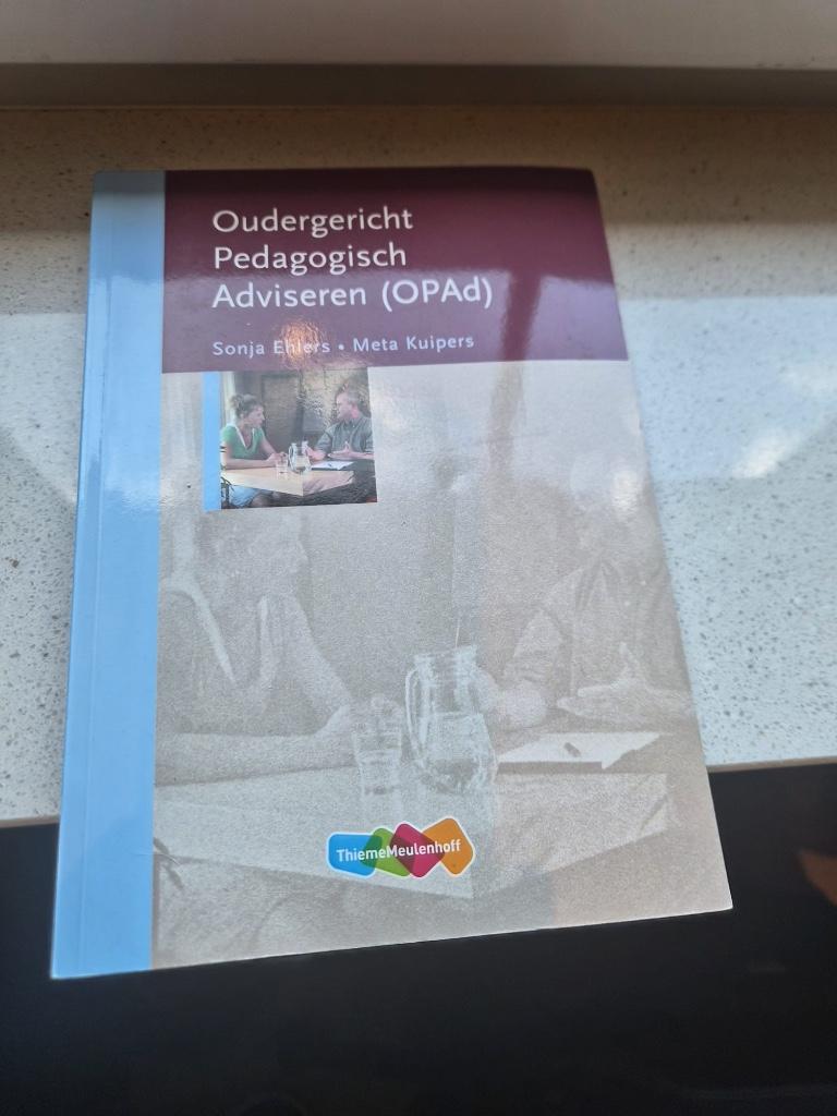 Oudergericht pedagogisch adviseren OPAd 9789055746026, Ophalen of Verzenden, Beta, Zo goed als nieuw, HBO