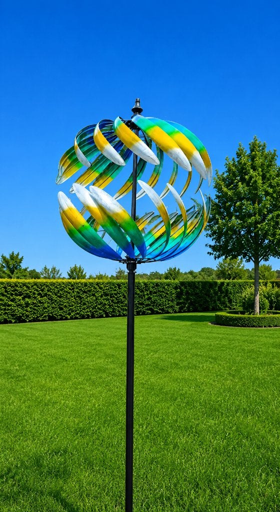 windmolen / WERELDBOL / WINDSPINNER, Huis en tuin decoratie Marie, Nieuw, Info@huisentuindecoratiemarie.nl, Peize