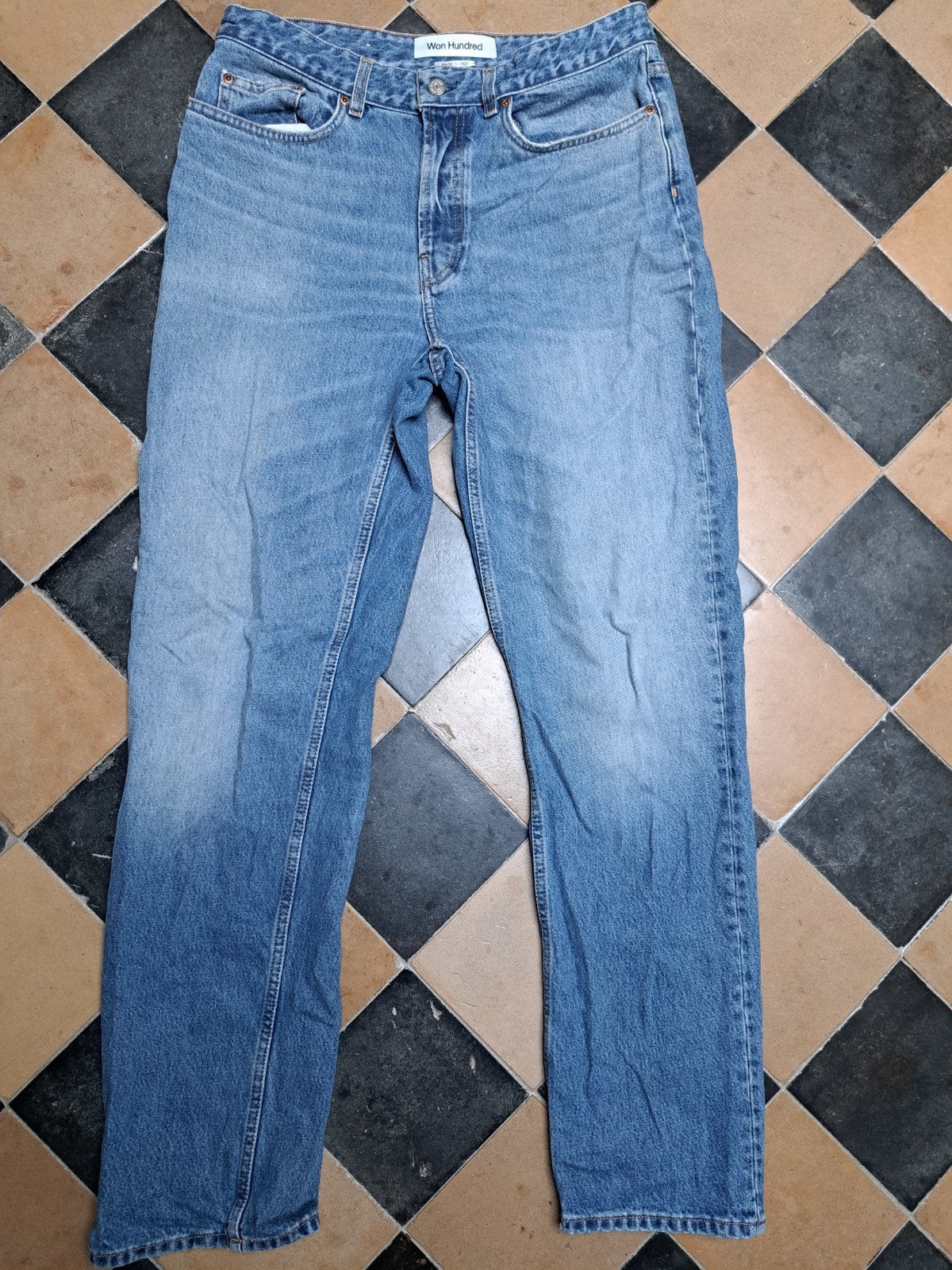 Won Hundred jeans mt 31 Zo goed als nieuw, Ophalen of Verzenden, Zo goed als nieuw, Blauw