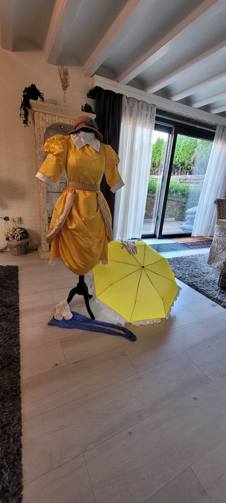Hoogwaardig Jane Banks kostuum (Mary Poppins), Maat 38/40 (M), Carnaval, Verzenden, Atelier Maatwerk