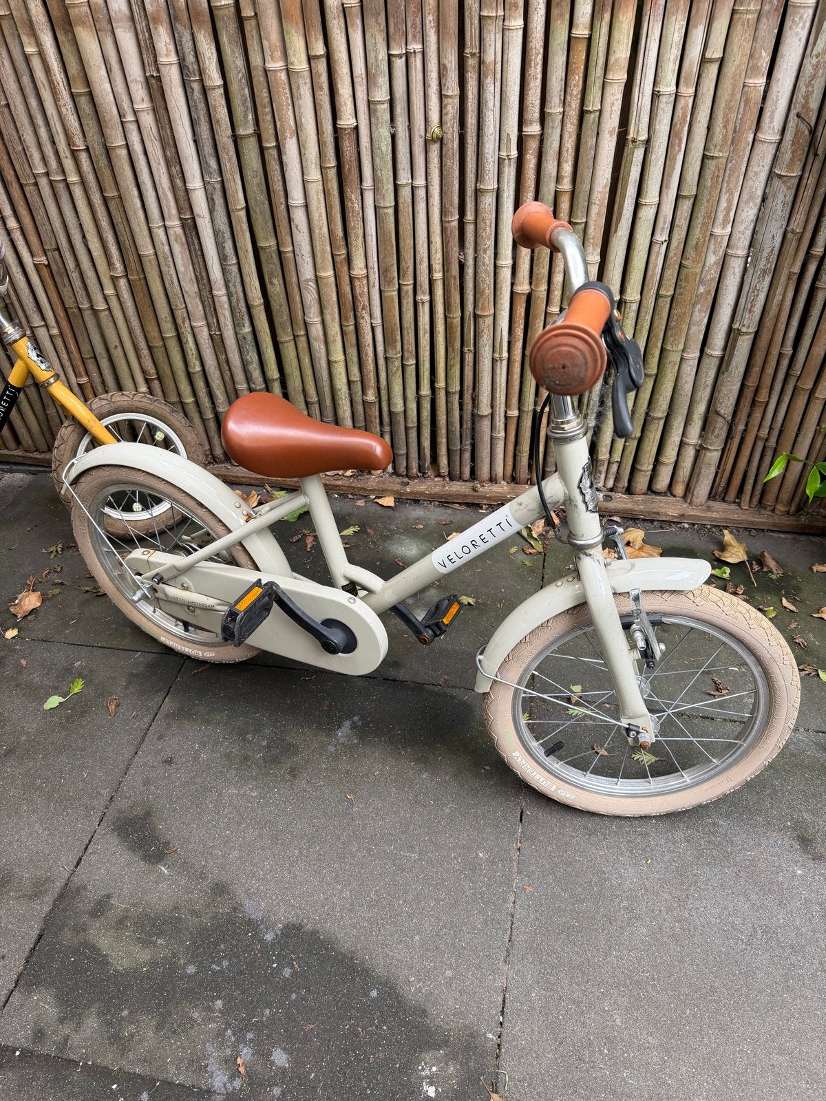 Veloretti kinderfiets maxi Crème, Fietsen en Brommers, Fietsen | Kinderfietsjes, Gebruikt, 16 tot 20 inch, Terugtraprem, Ophalen