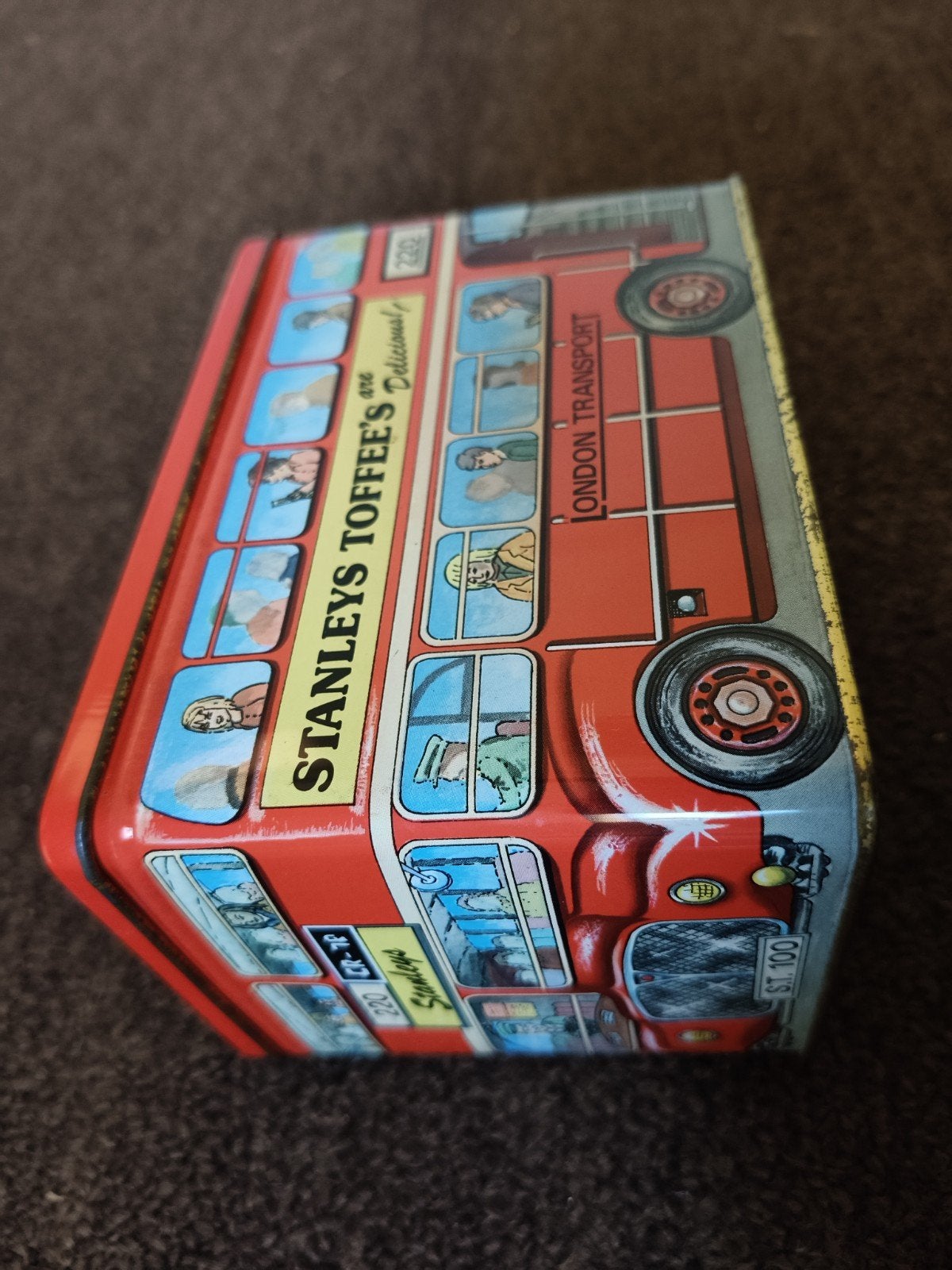 Vintage Stanley's Toffee Bus Blik - London Transport, Ophalen of Verzenden, Gebruikt, Overige, Overige merken