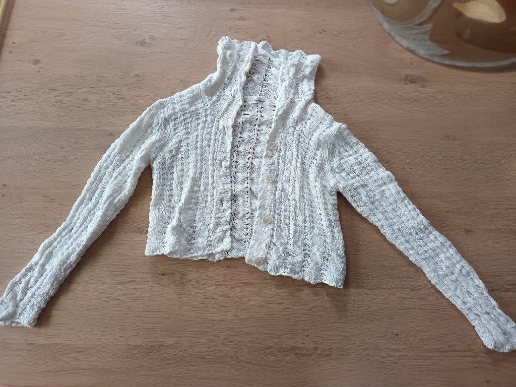 Kort wit vestje Sandwich maat M korte witte vest, Maat 38/40 (M), Wit, Ophalen of Verzenden, Sandwich