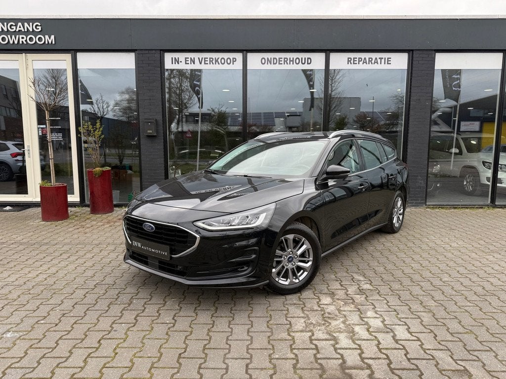 Ford Focus Wagon 1.0 EcoBoost Hybrid Titanium, Auto's, Ford, 1349 kg, Gebruikt, Zwart, Zwart
