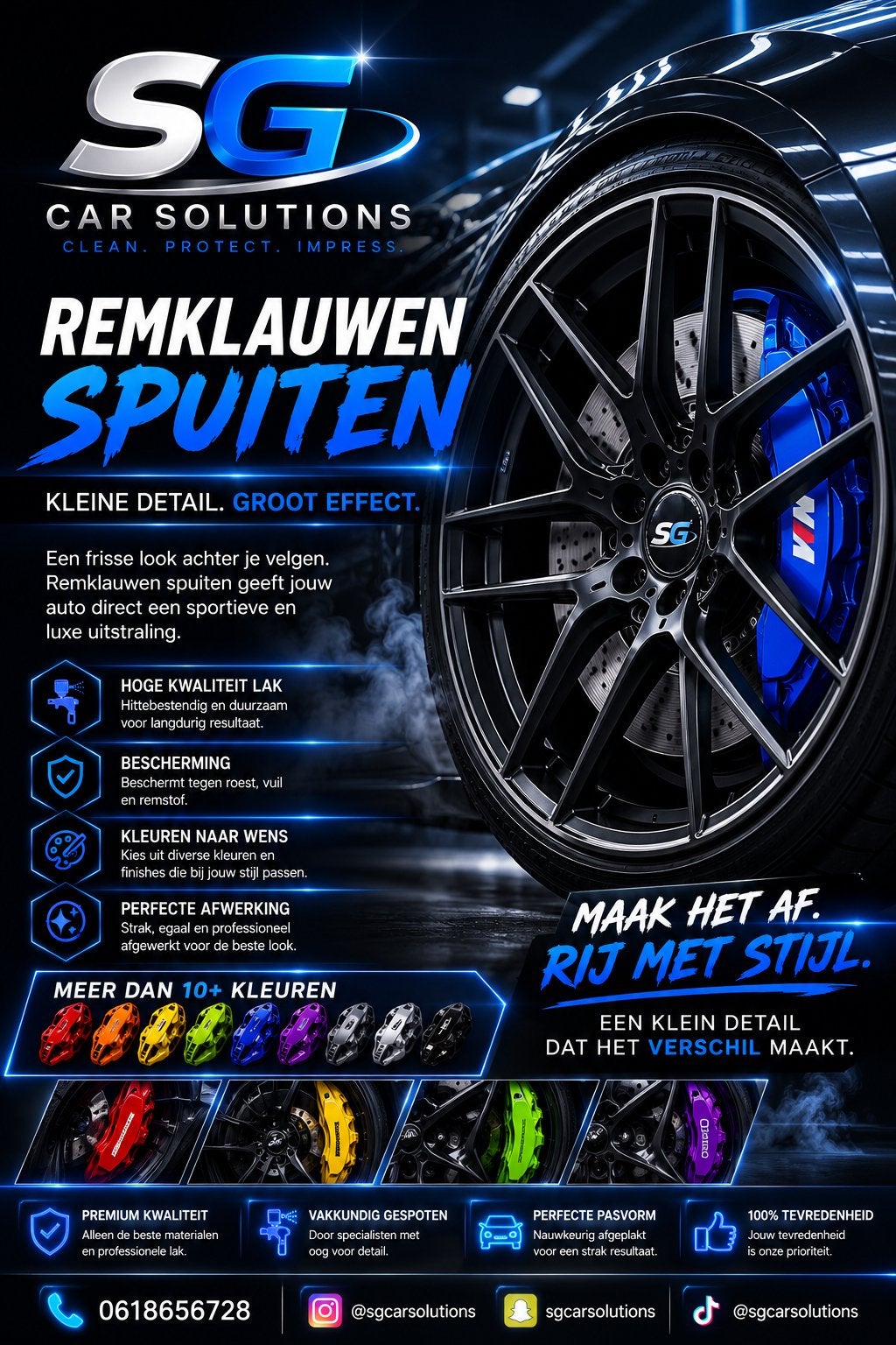 REMKLAUWEN SPUITEN BIJ SG CAR SOLUTIONS, Ophalen of Verzenden