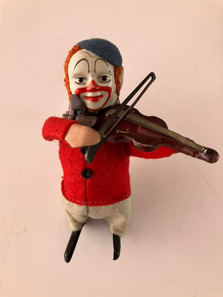 Schuco 986/2 clown met viool vooroorlogs, Antiek en Kunst, Antiek | Speelgoed, Ophalen of Verzenden