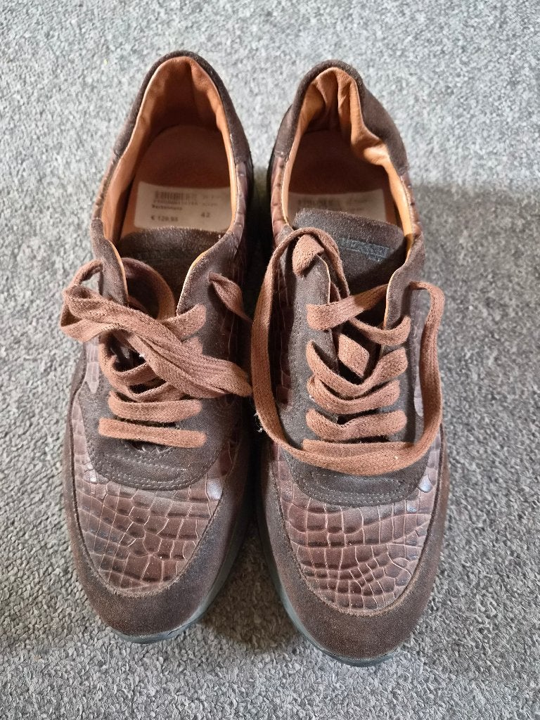 Heren schoenen maat 42 Brekelmans, Berkelmans, Bruin, Ophalen of Verzenden, Sneakers of Gympen