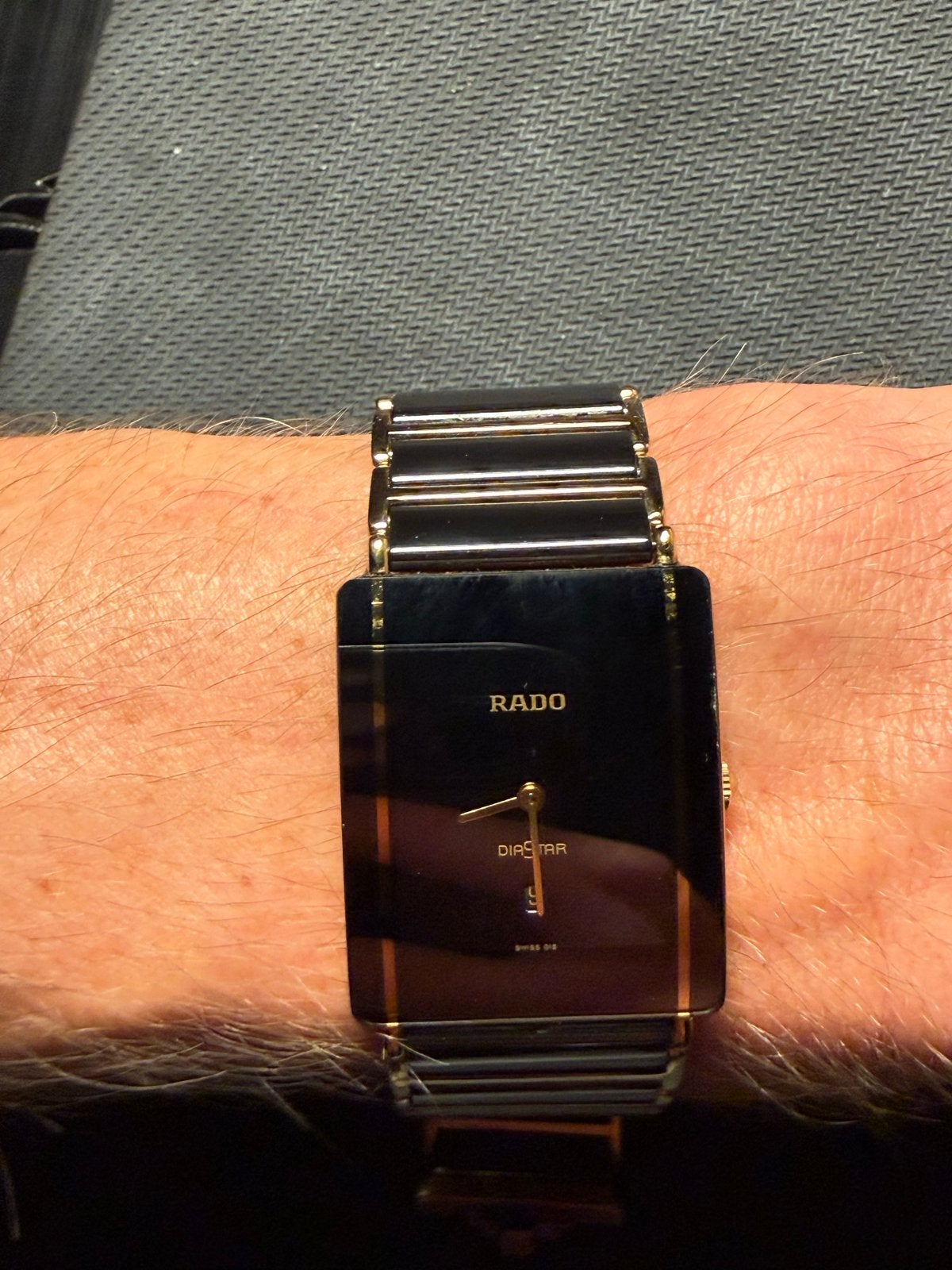 Rado Diastar Herenhorloge - Zwart met Goudkleurige accenten, Ophalen, Overige materialen, Polshorloge, Overige merken