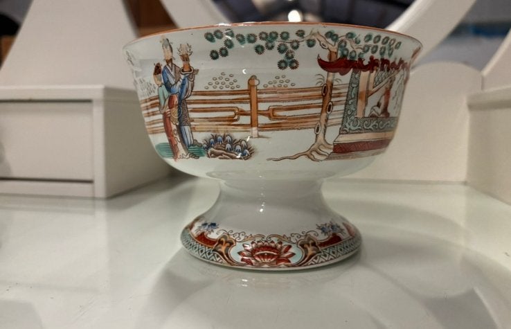 Antieke Maastrichtse kastkom - Decor 'Canton', Ophalen of Verzenden