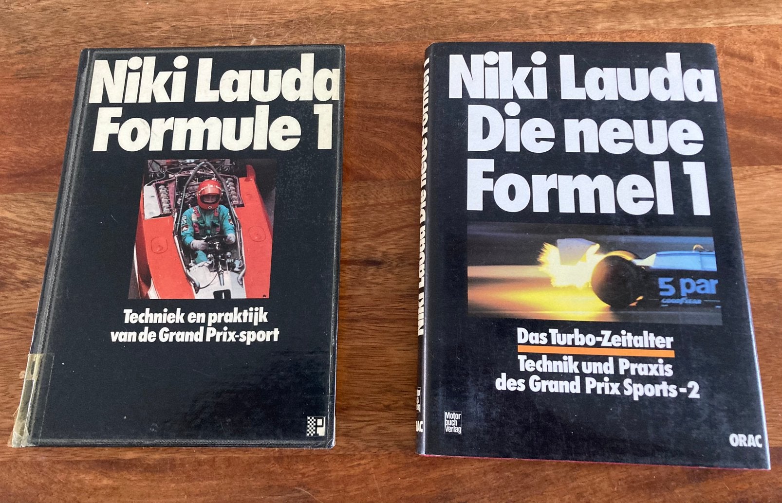 2 boeken Niki Lauda formule 1 techniek, Ophalen of Verzenden, Zo goed als nieuw, Formule 1