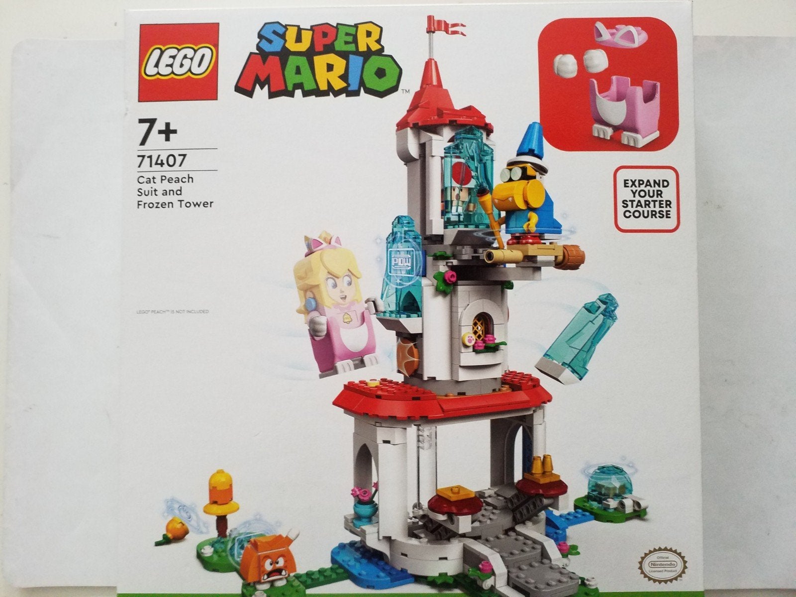 Lego Super Mario 71407 Cat Peach Suit And Frozen Tower 🆕️, Overige thema's, Nieuw, Ophalen of Verzenden, Complete set
