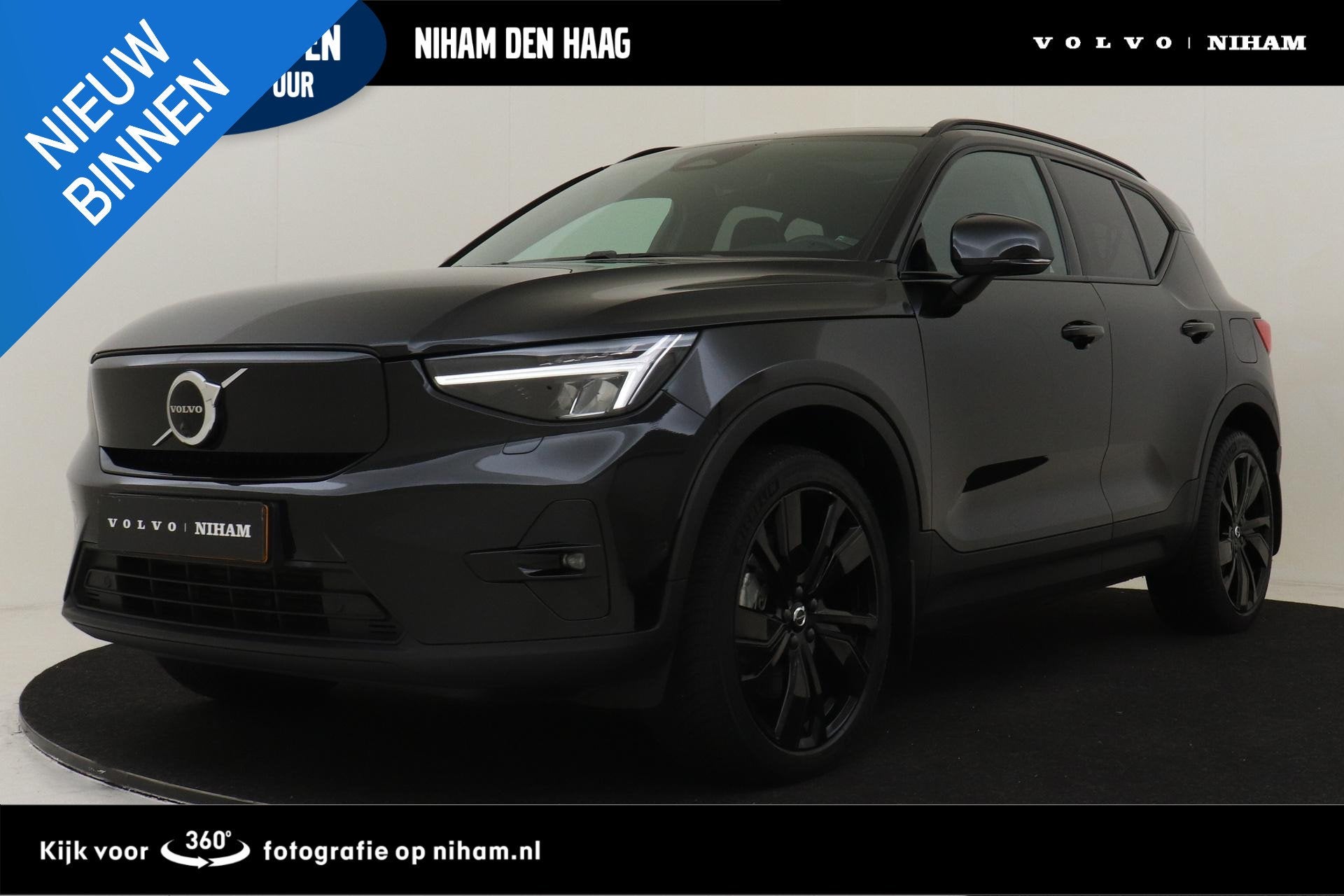 Volvo XC40 RECHARGE TWIN ULTIMATE 78 kWh *VOL!* -PANO.DAK|HA, Auto's, 12 maanden, Leder en Stof, Zwart, Origineel Nederlands