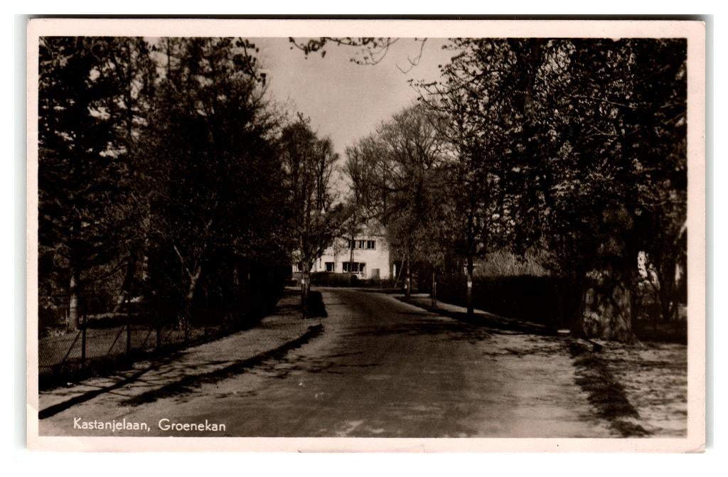 Groenekan, (bij de Bilt) Kastanjelaan, Verzamelen, Ansichtkaarten | Nederland, Verzenden, 1940 tot 1960, Gelopen, Utrecht