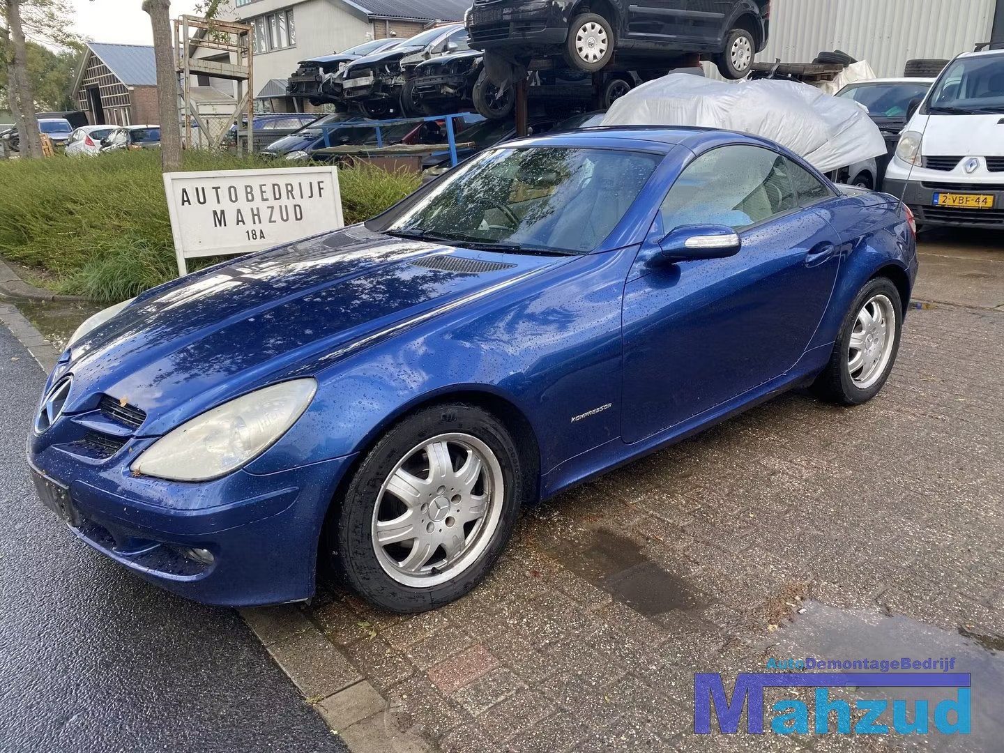 2005 MERCEDES SLK R171 Blauw C345 Links Spiegel 05-11, Auto-onderdelen, Spiegels, Gebruikt, Mercedes-Benz AG, Mercedes-Benz, Ophalen of Verzenden