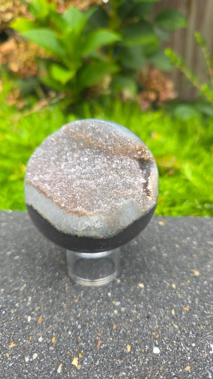 agaat met amethist bol, Verzamelen, Ophalen of Verzenden