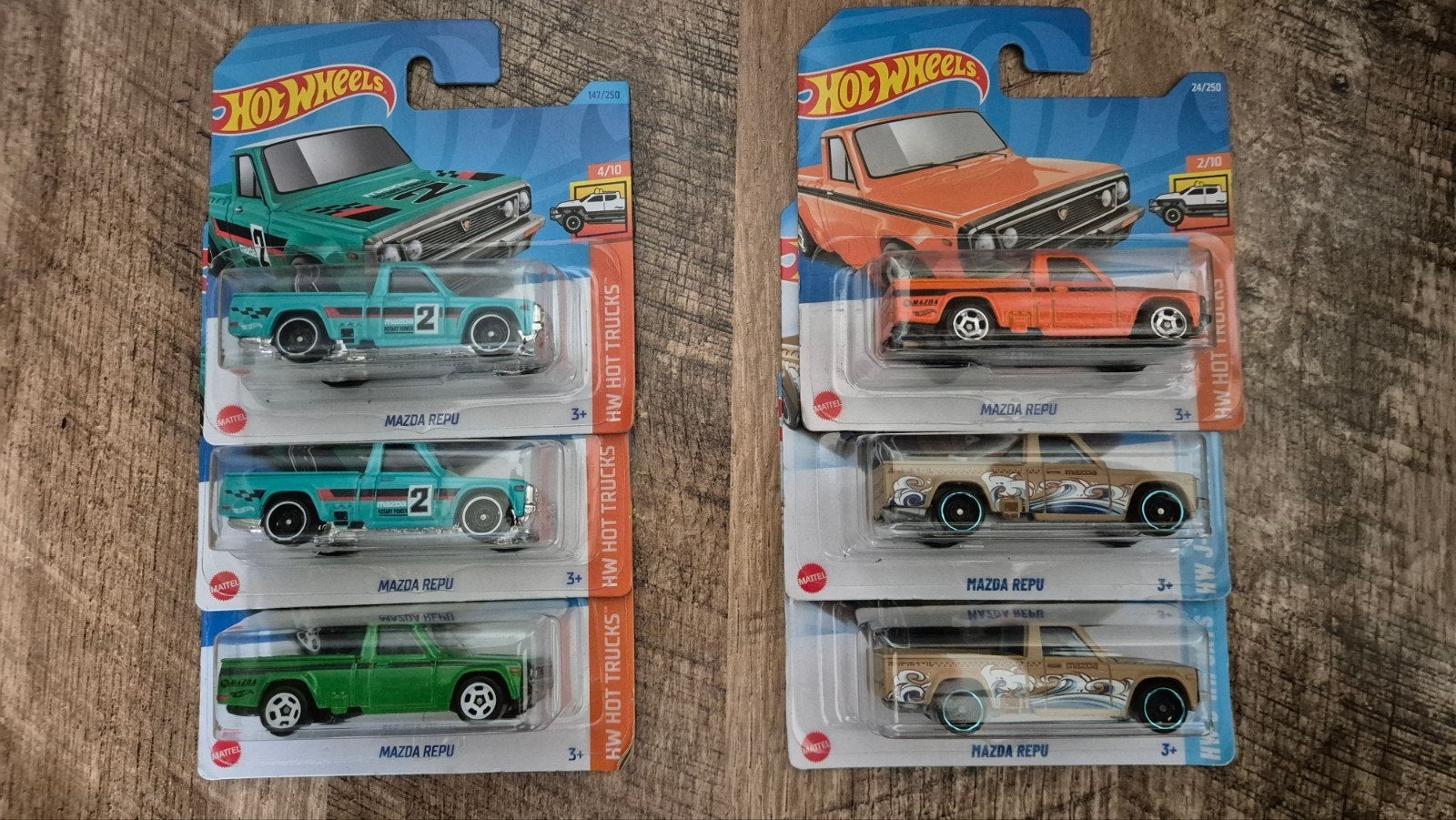 Hot Wheels Mazda Repu verschillende kleuren, Ophalen of Verzenden, Nieuw, Auto