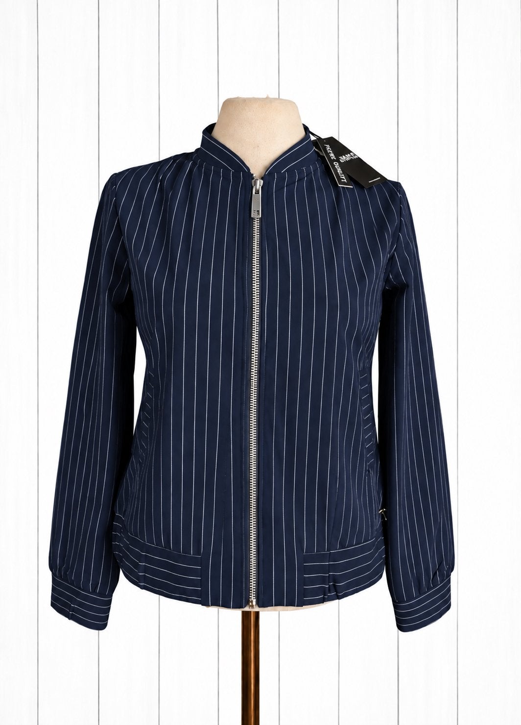 Mi Piace travelstof bomber jasje S of M dark blue/white, Maat 38/40 (M), Nieuw, Jasje, Verzenden