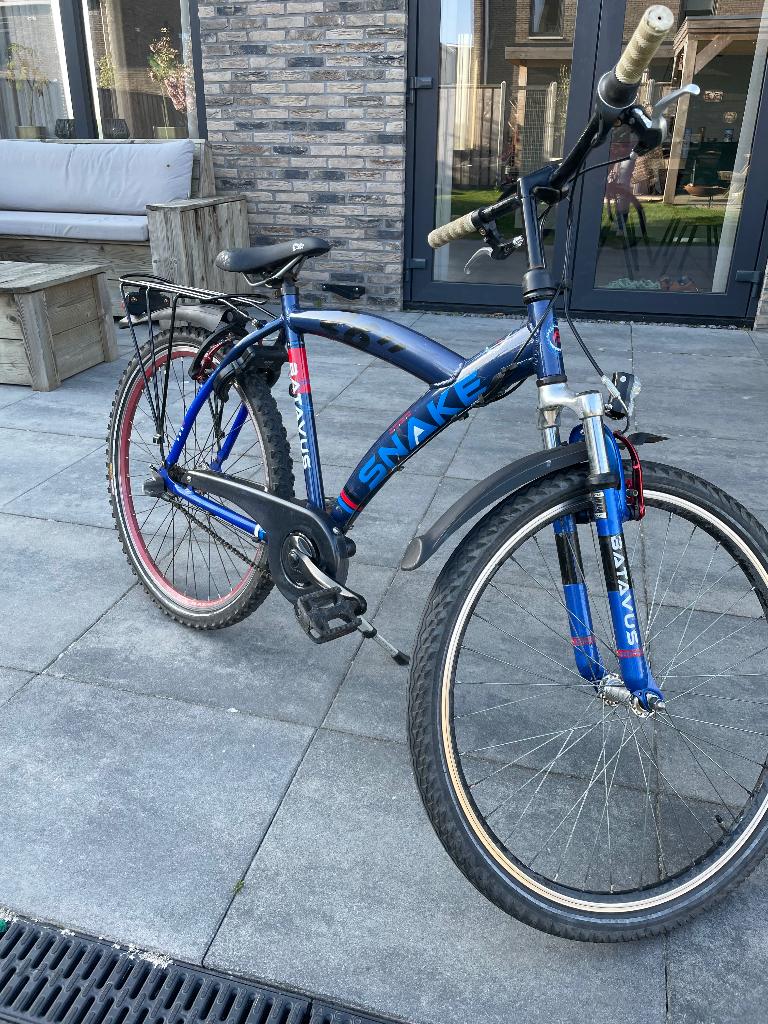 Batavus Snake 26 inch framemaat 43cm, Gebruikt, Velgrem, Versnellingen, Batavus