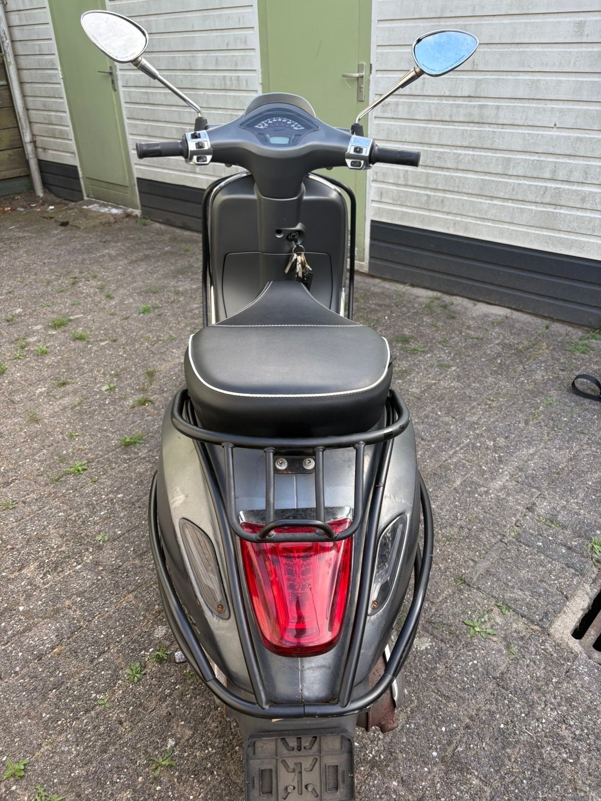 Vespa Sprint Sport 2015 - Matgrijs - Goed onderhouden, Ophalen, Gebruikt, Overige modellen, Maximaal 45 km/u