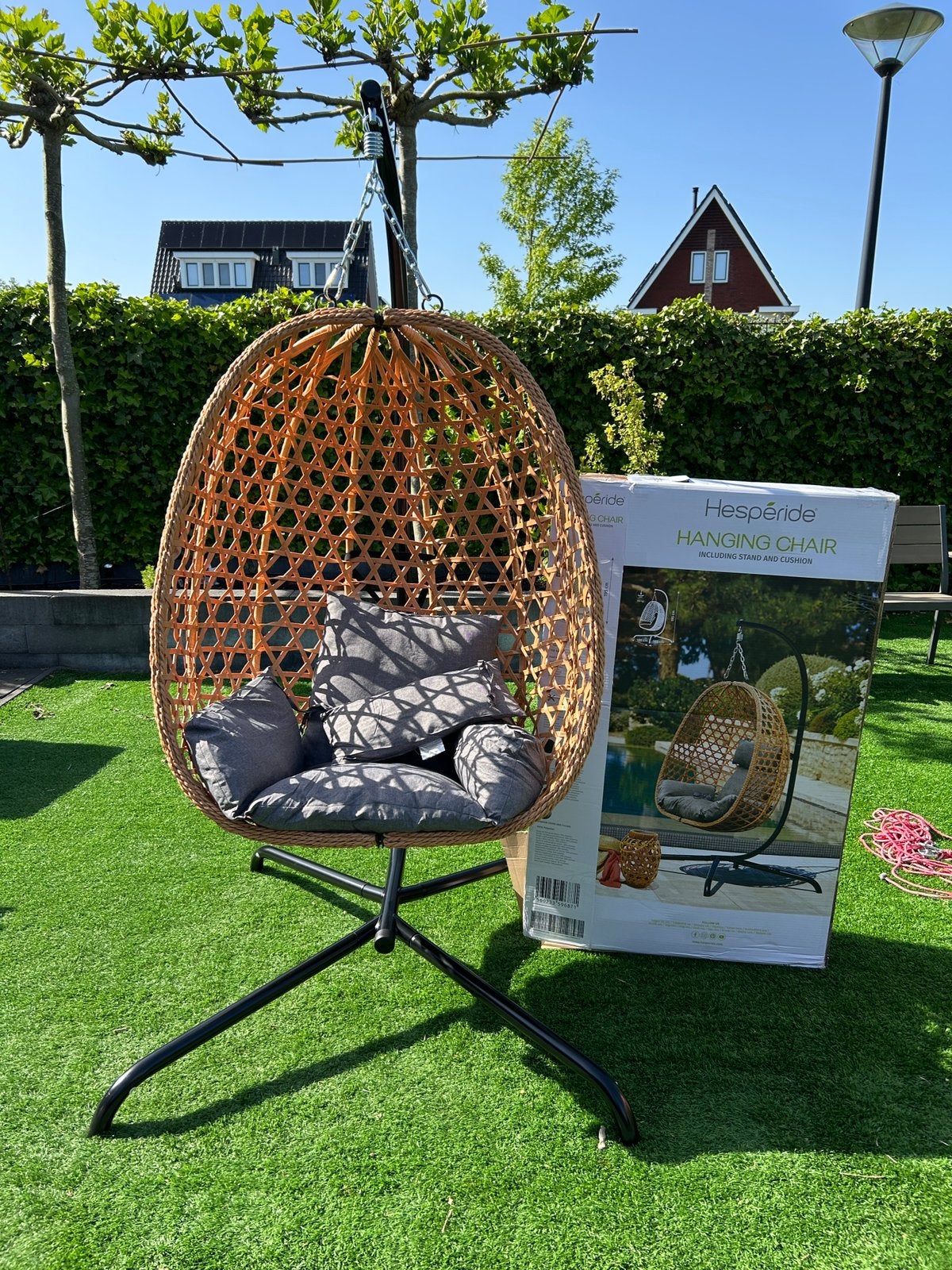 Hangstoel 103 x 105 x 195 cm nieuw, Ophalen of Verzenden, Nieuw, Rotan, Verstelbaar