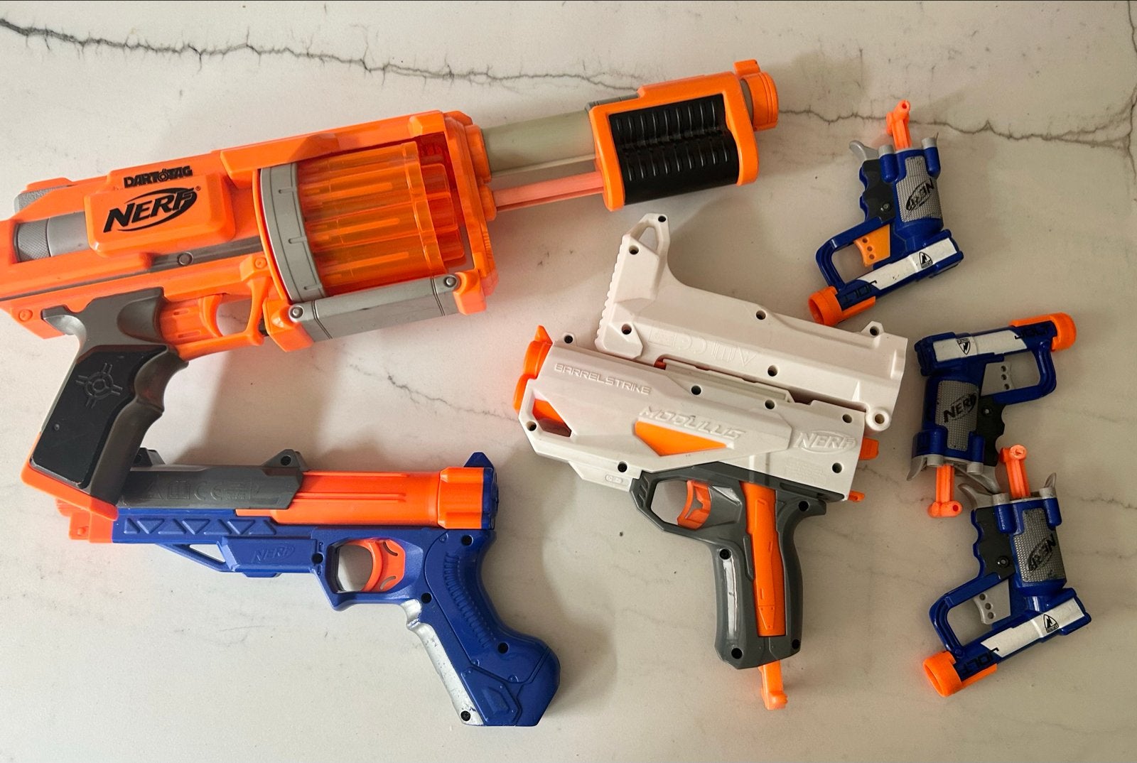 Grote collectie Nerf pistolen - Diverse modellen, Kinderen en Baby's, Speelgoed | Overig, Ophalen of Verzenden, Gebruikt, Jongen of Meisje