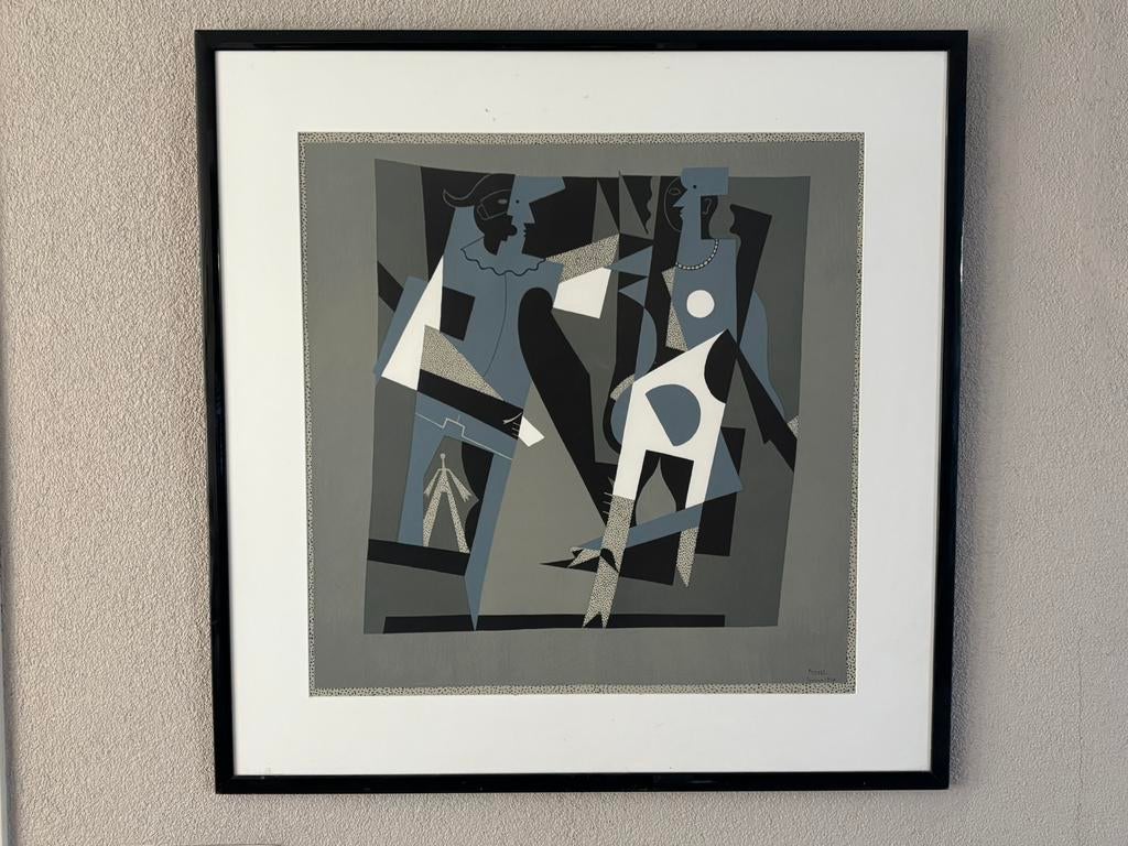Picasso, Arlequin et Femme au Collier, Antiek en Kunst, Ophalen