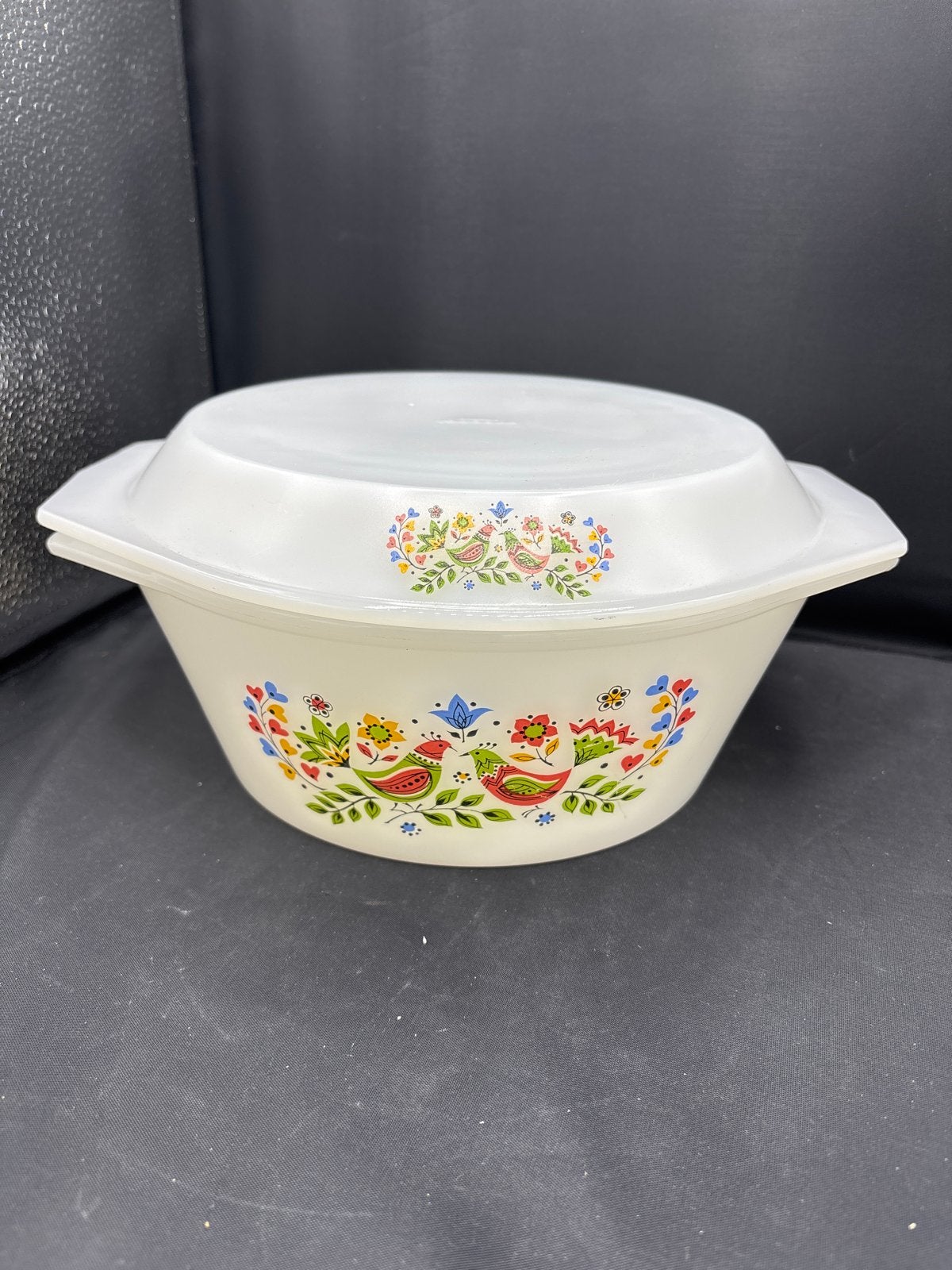 Arcopal schaal met deksel - Vintage, Ophalen of Verzenden