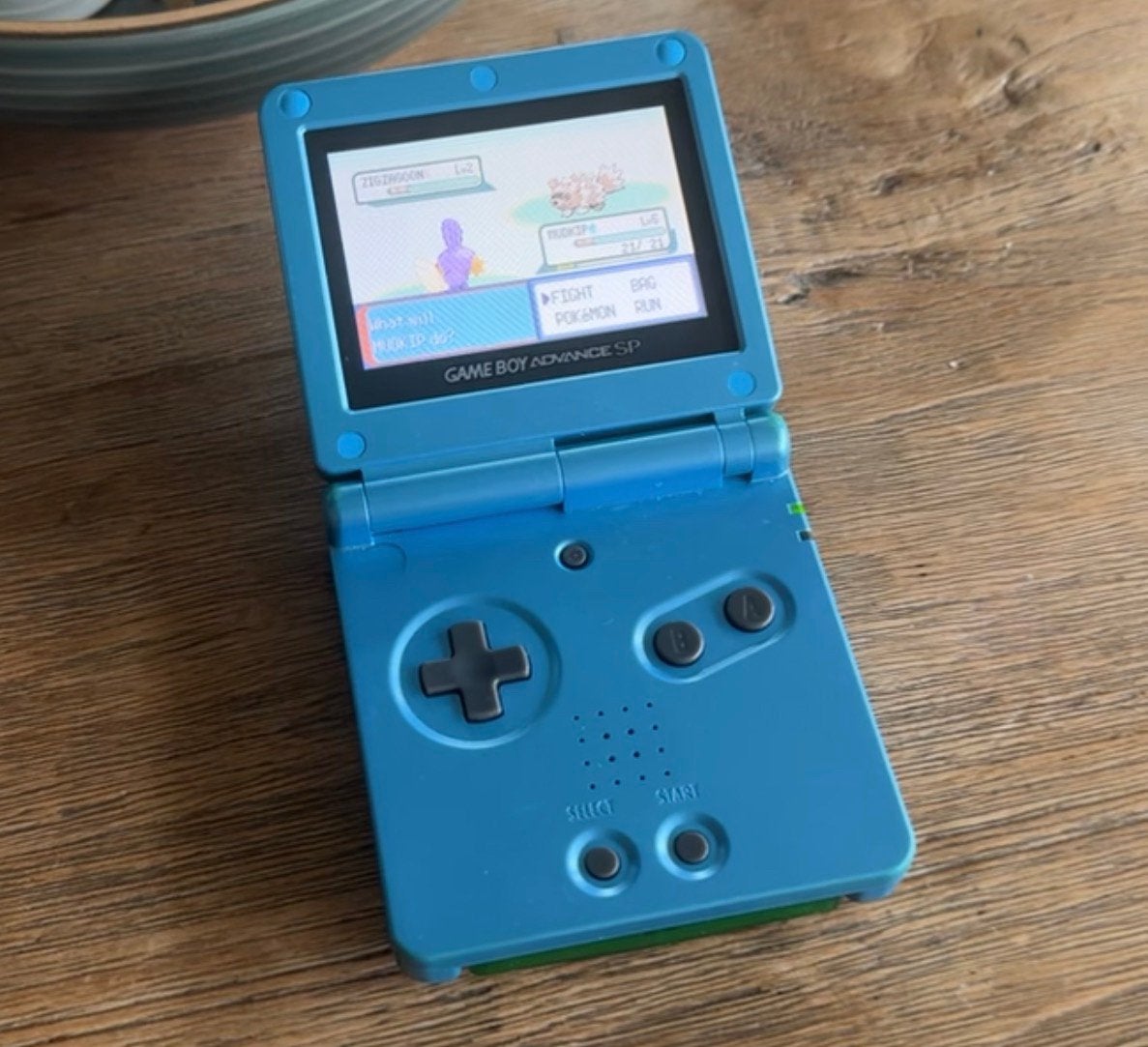 Game Boy Advance SP AGS-101 Surf Blue, Spelcomputers en Games, Spelcomputers | Nintendo Game Boy, Verzenden, Zo goed als nieuw