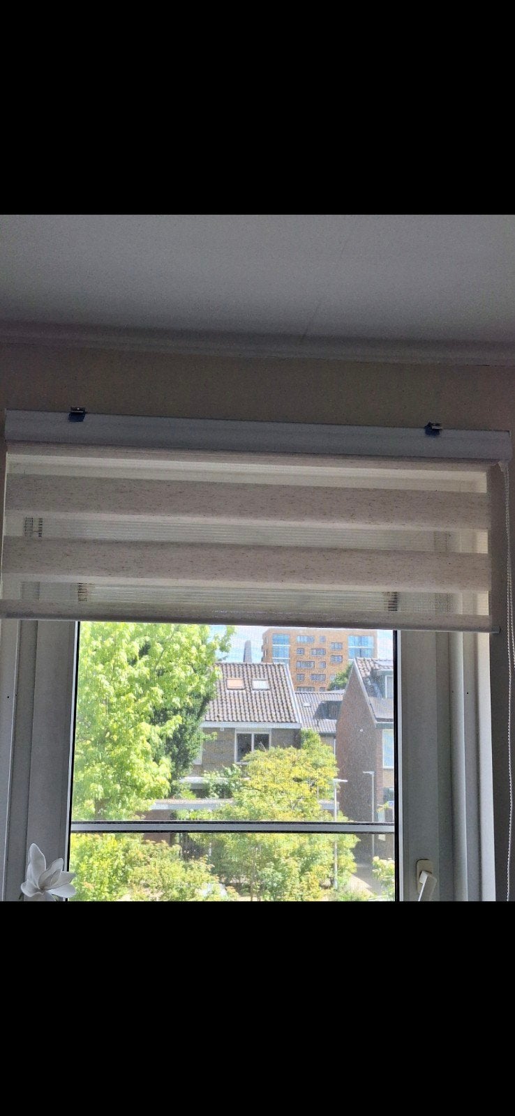 Duo rolgordijn Jysk, 1.00 bij 1.80, naturel, Ophalen of Verzenden, Zo goed als nieuw, Wit, 50 tot 100 cm